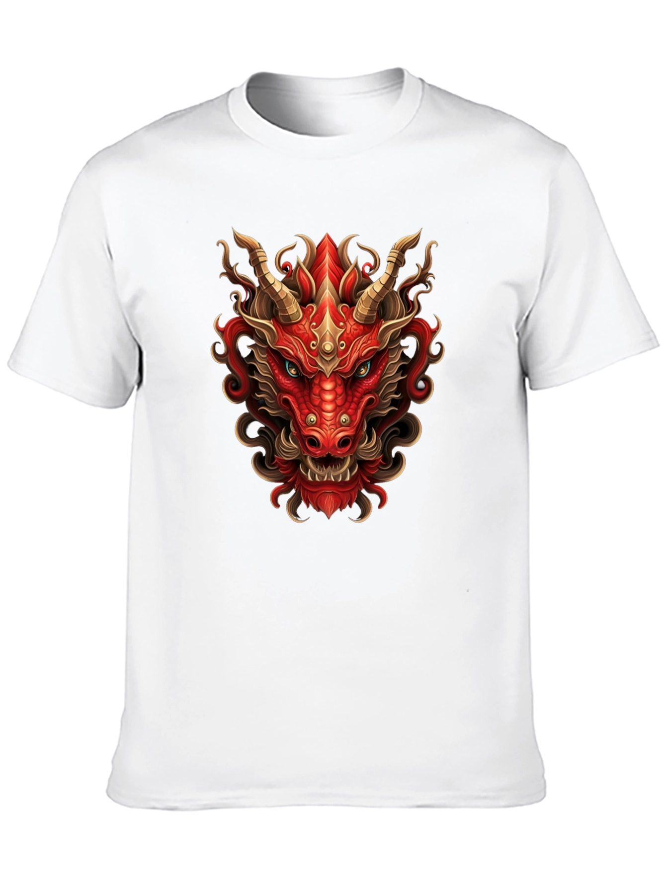 Fiery Dragon Graphic Tee - Bold Style
