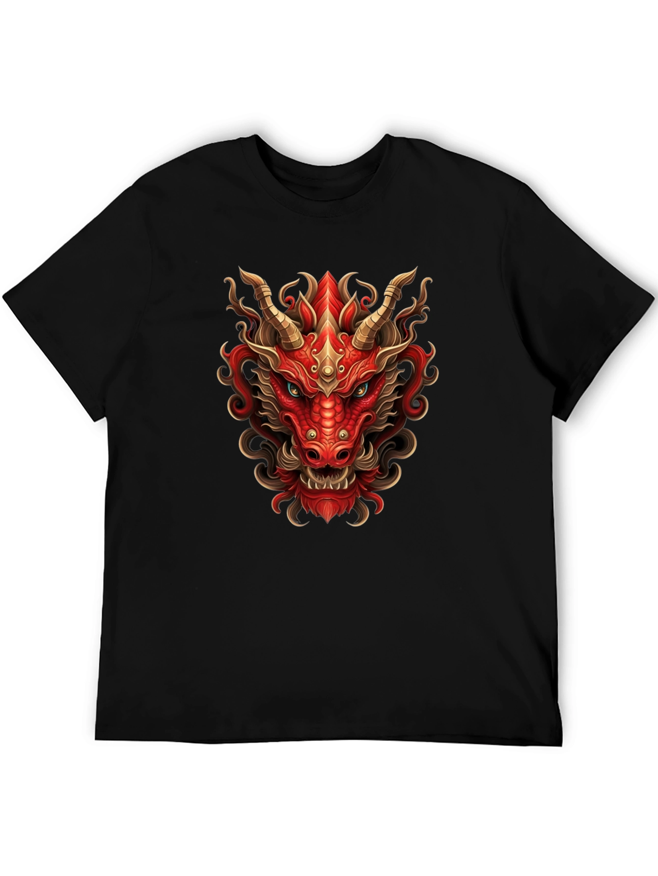 Fiery Dragon Graphic Tee - Bold Style