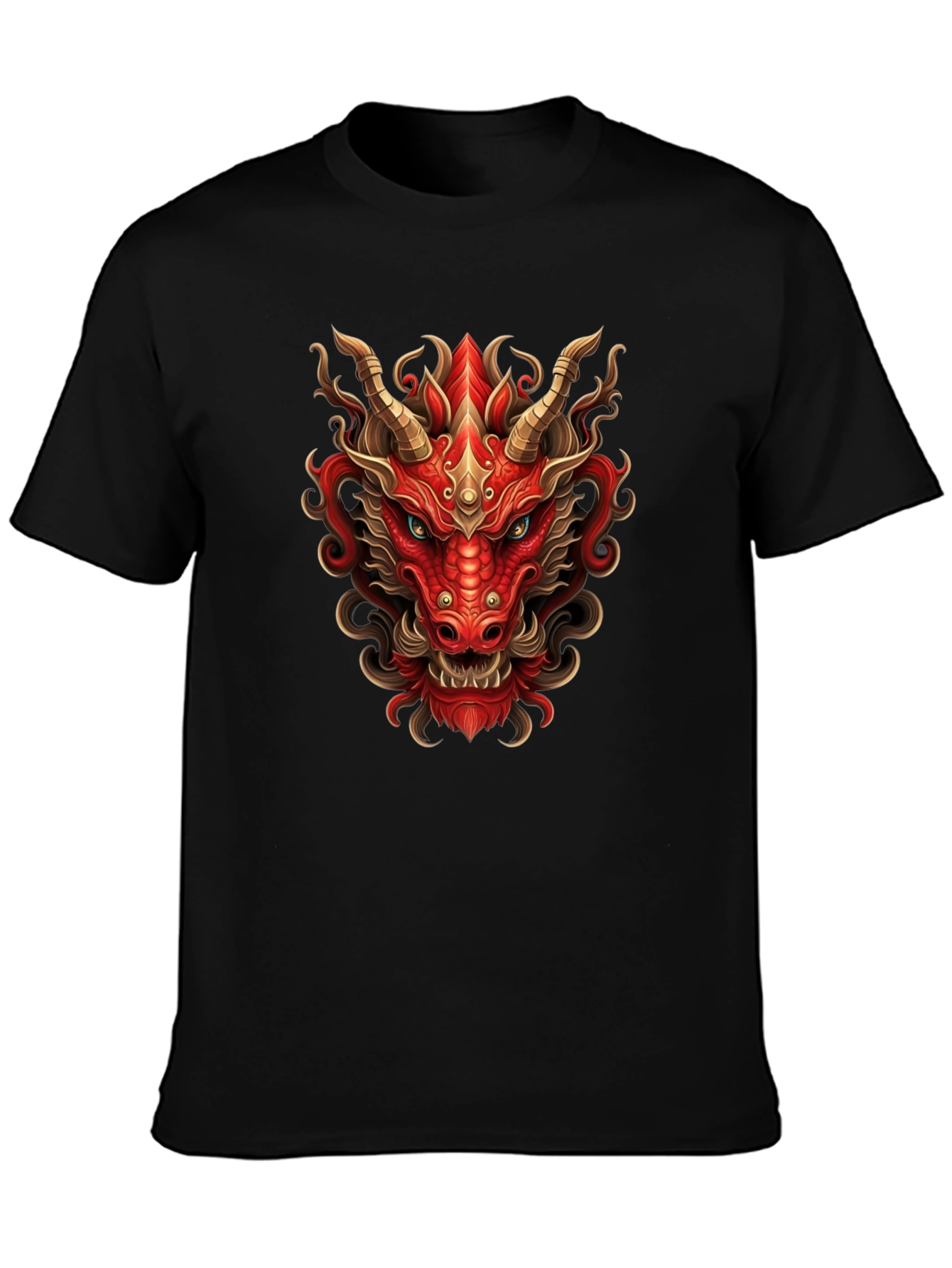 Fiery Dragon Graphic Tee - Bold Style