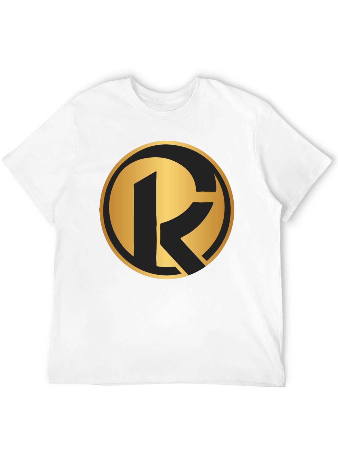 Bold Gold Logo Black T-Shirt