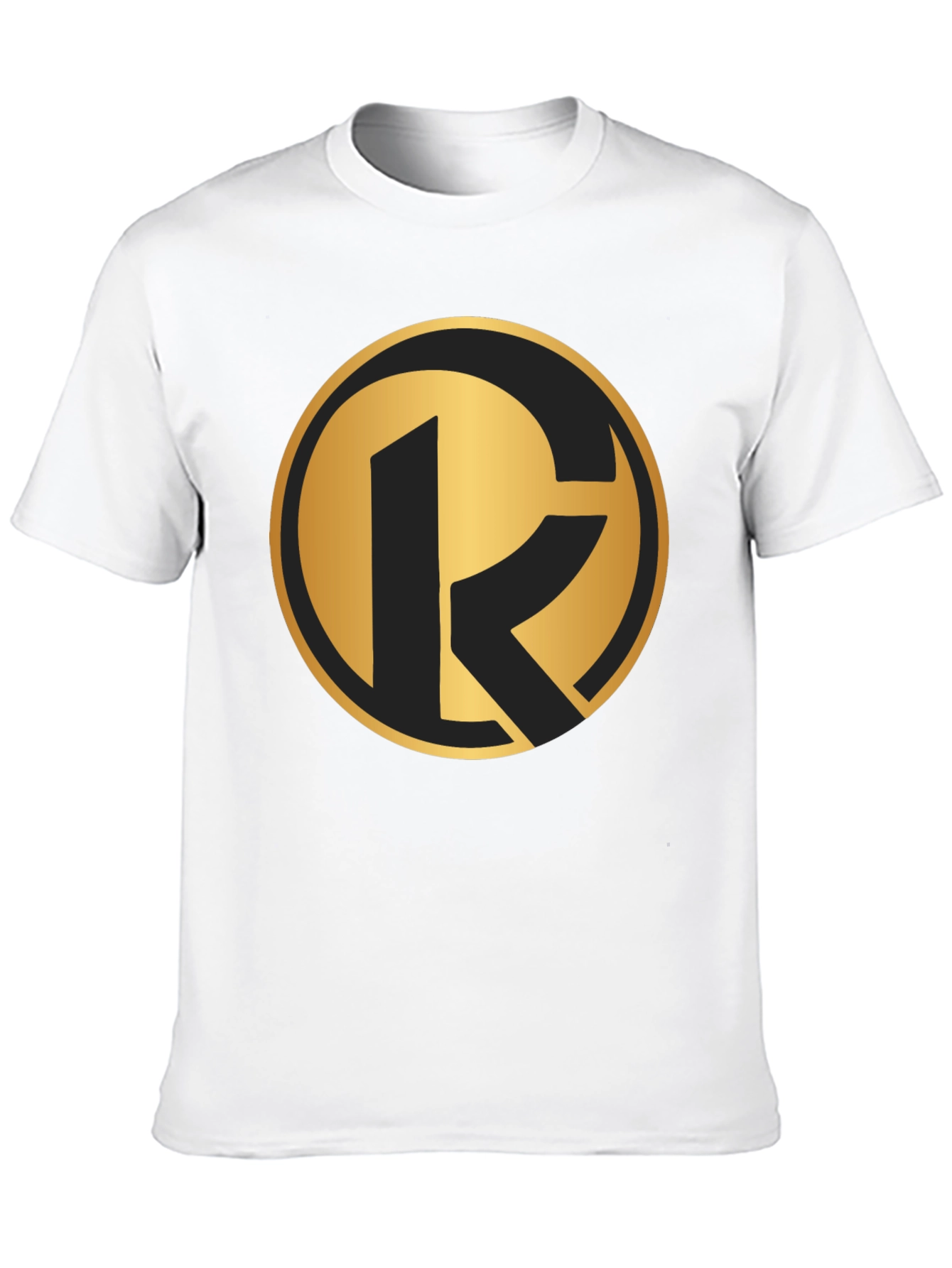 Bold Gold Logo Black T-Shirt