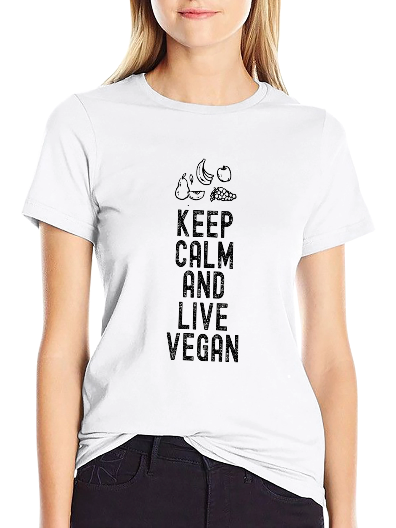 Keep Calm and Live Vegan T-Shirt