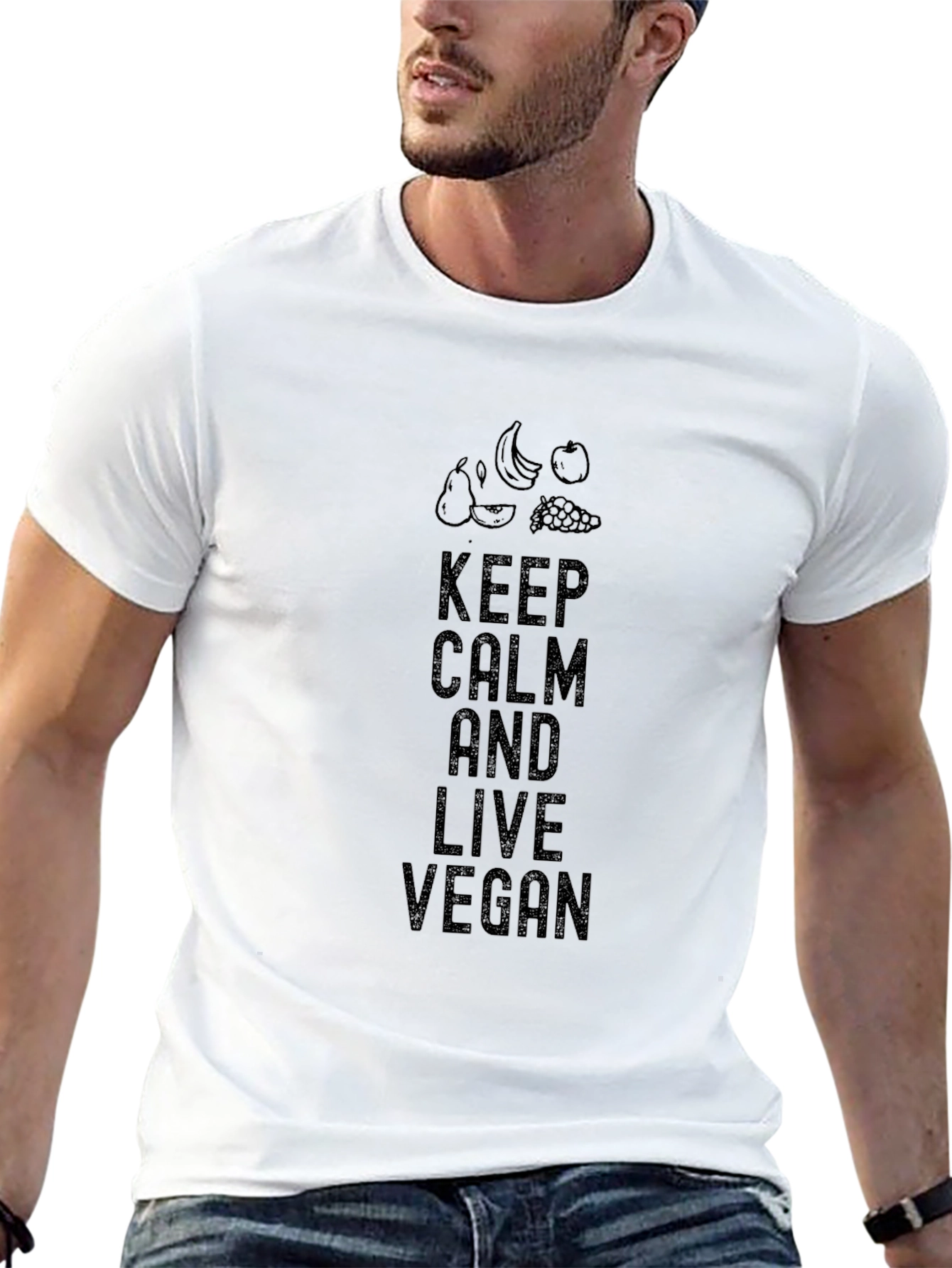 Keep Calm and Live Vegan T-Shirt