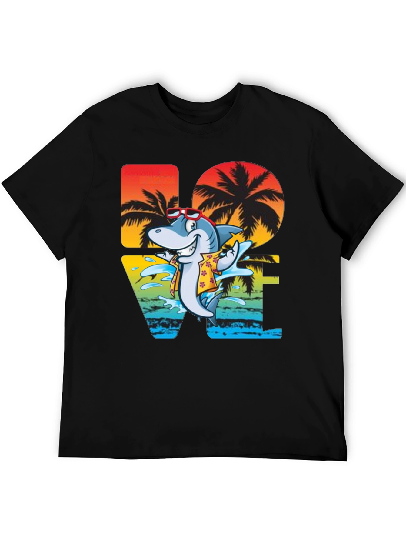 Shark Love Tropical T-Shirt