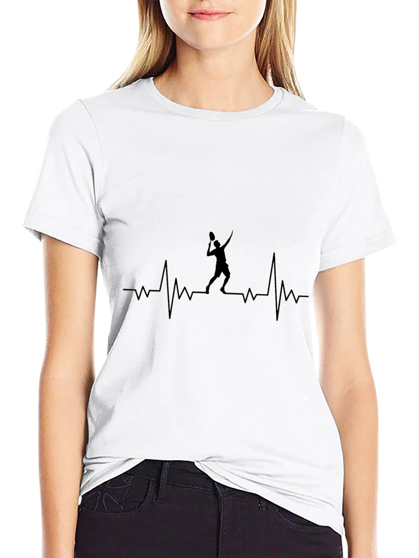 Tennis Heartbeat T-Shirt - Love for Tennis