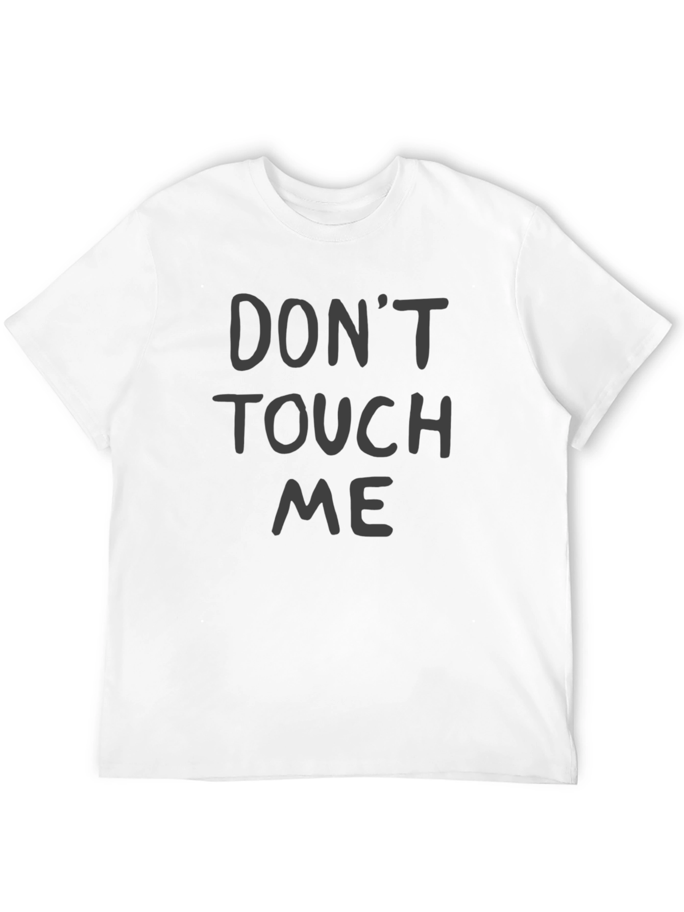 Dont Touch Me Graphic Tee - Black Casual Shirt