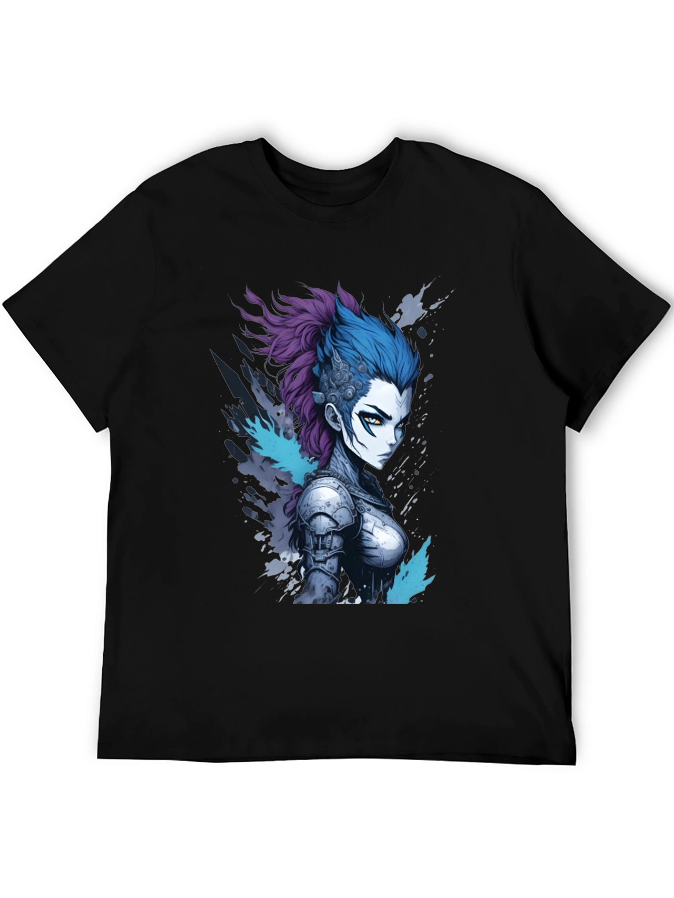 Anime Warrior Graphic Tee - Cool Design
