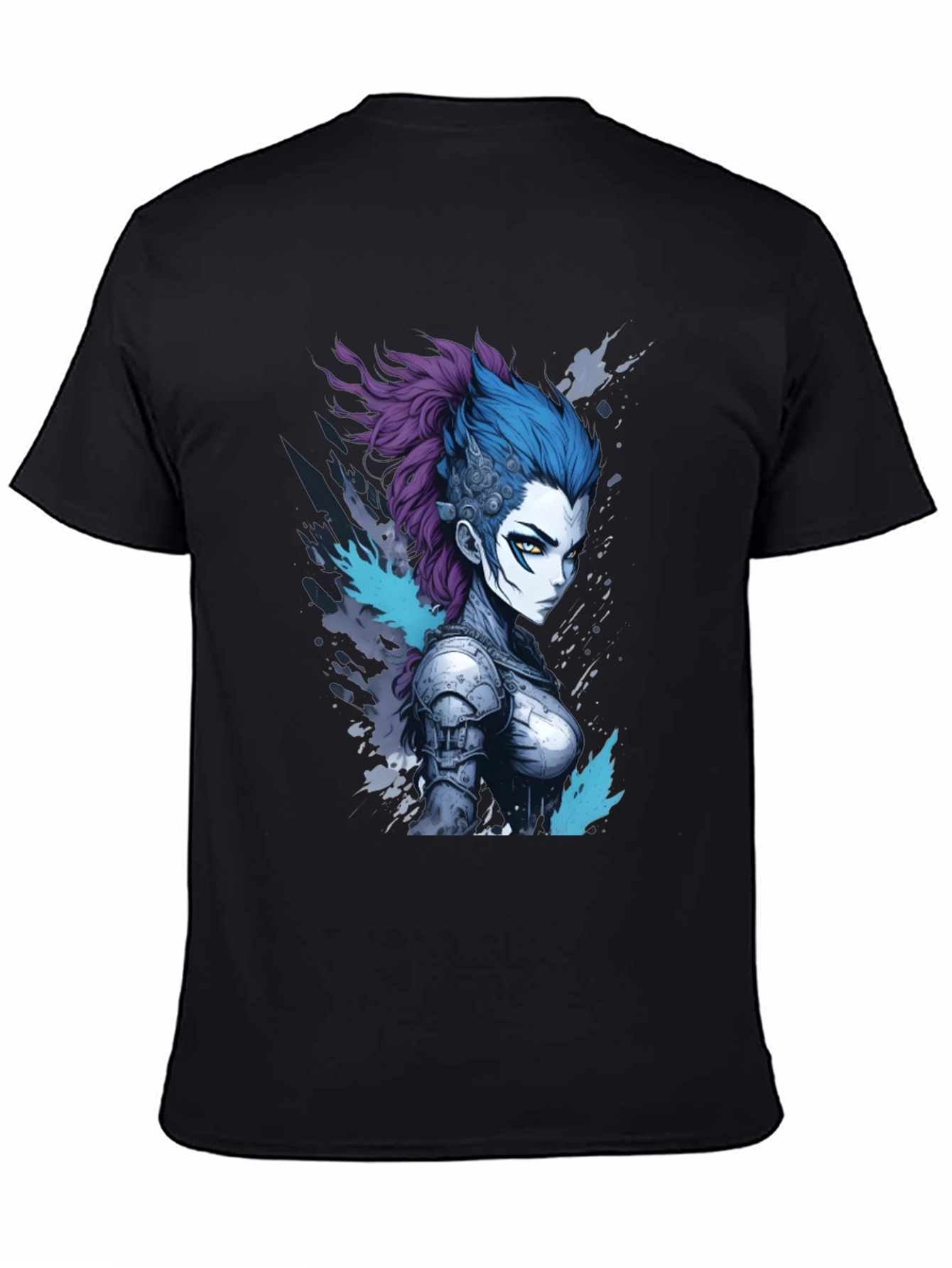 Anime Warrior Graphic Tee - Cool Design