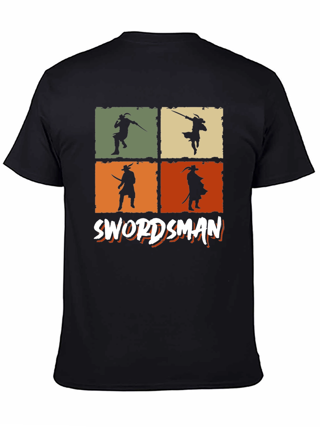 Swordsman Retro Graphic T-Shirt