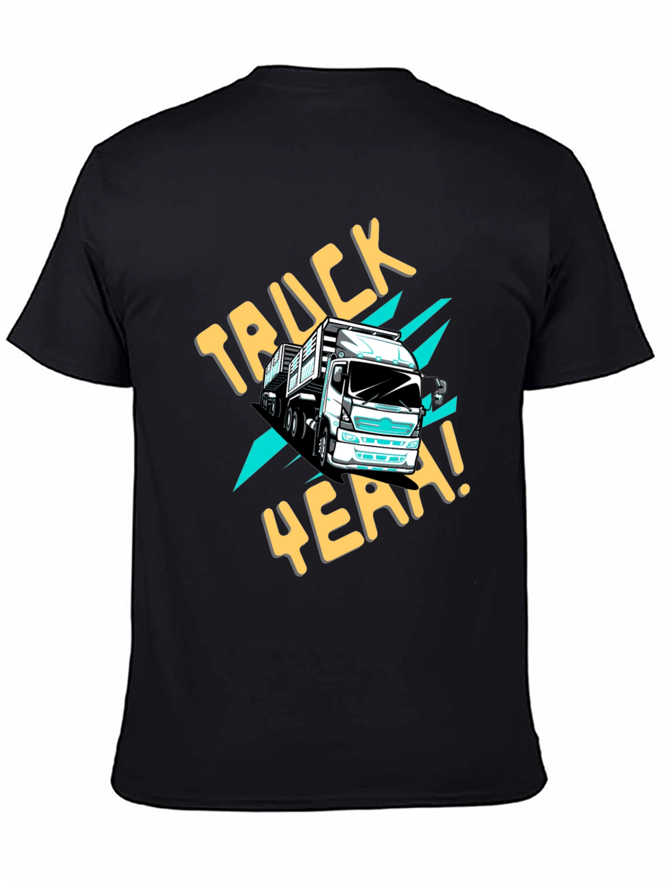 Truck Yeah! Graphic Tee - Black Cotton T-Shirt