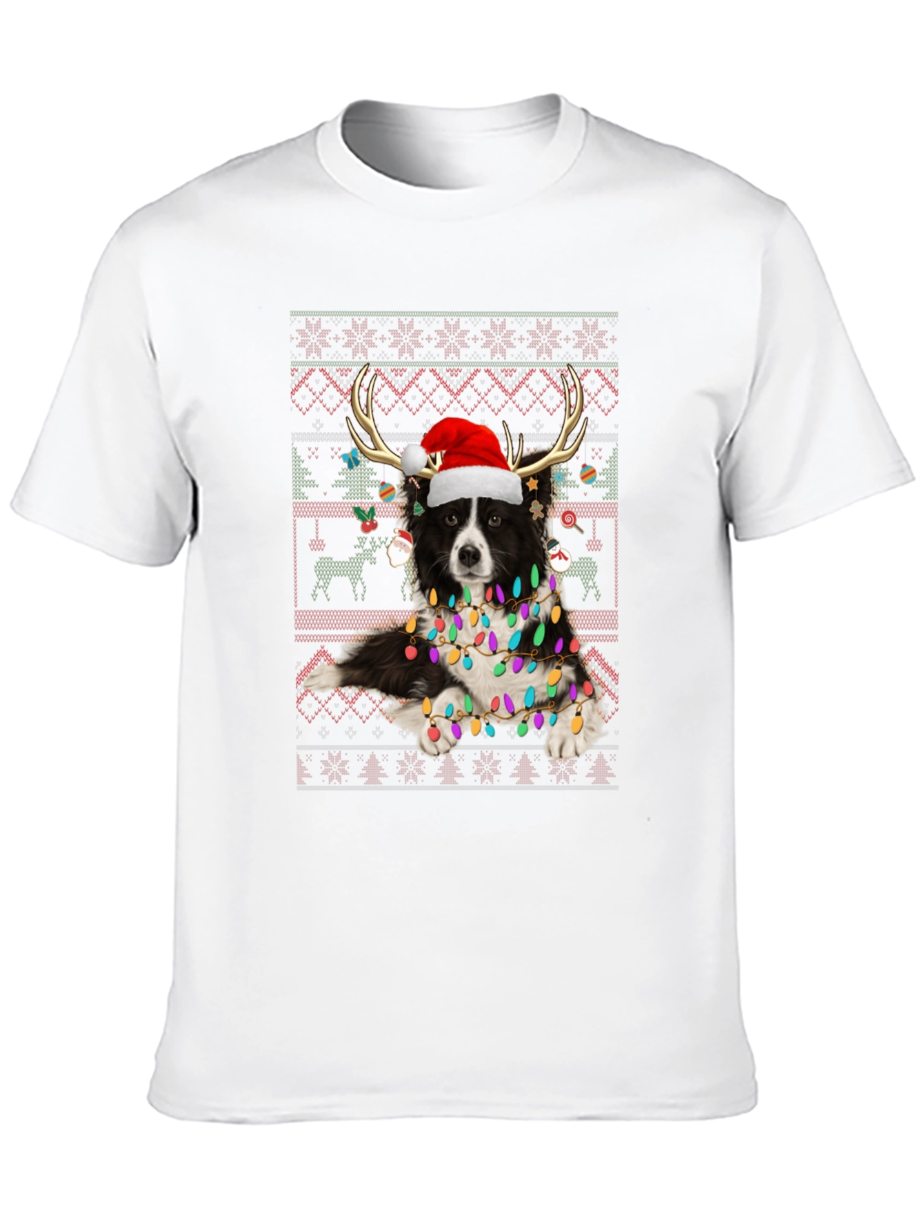 Festive Dog Christmas T-Shirt