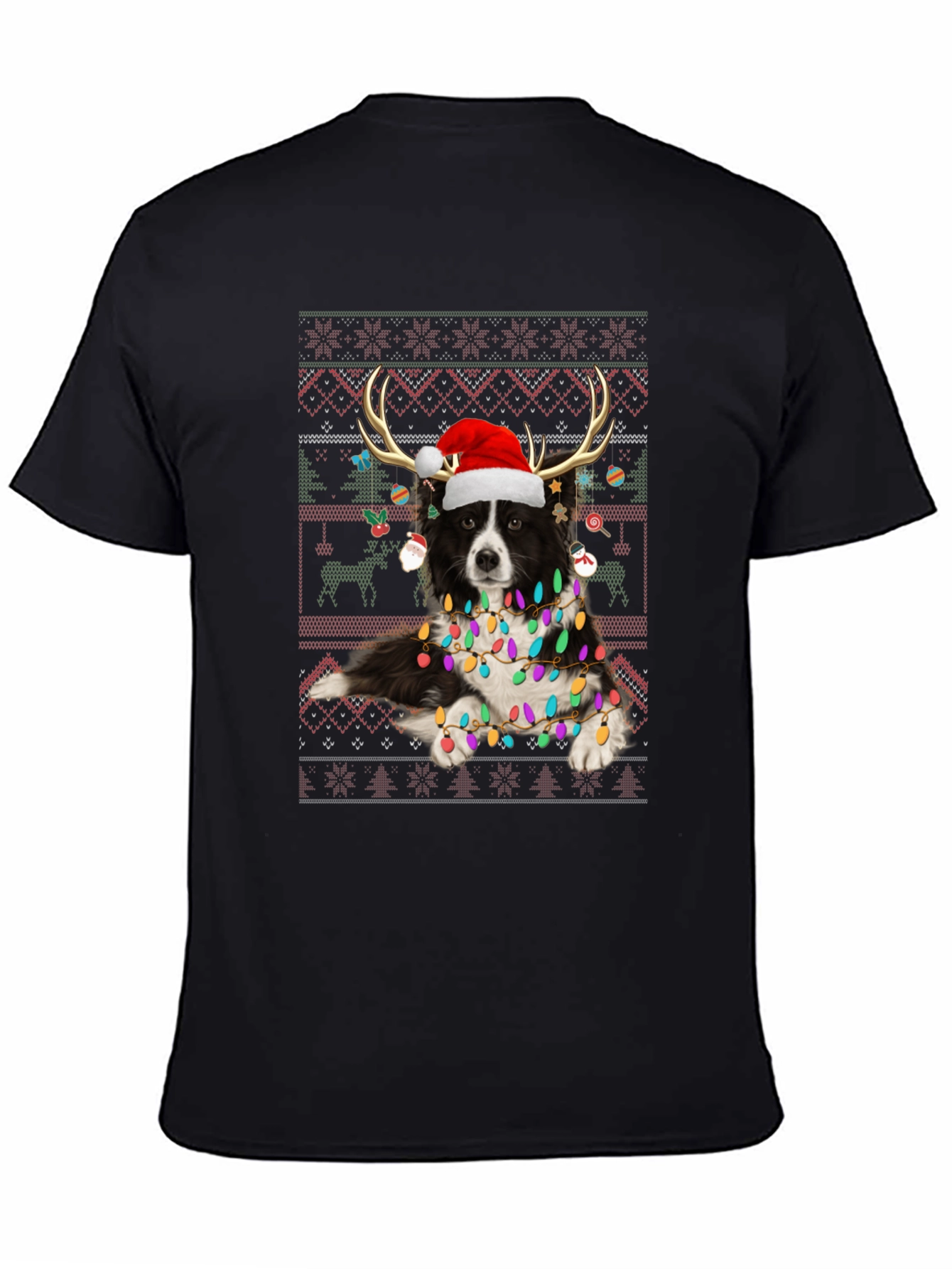 Festive Dog Christmas T-Shirt