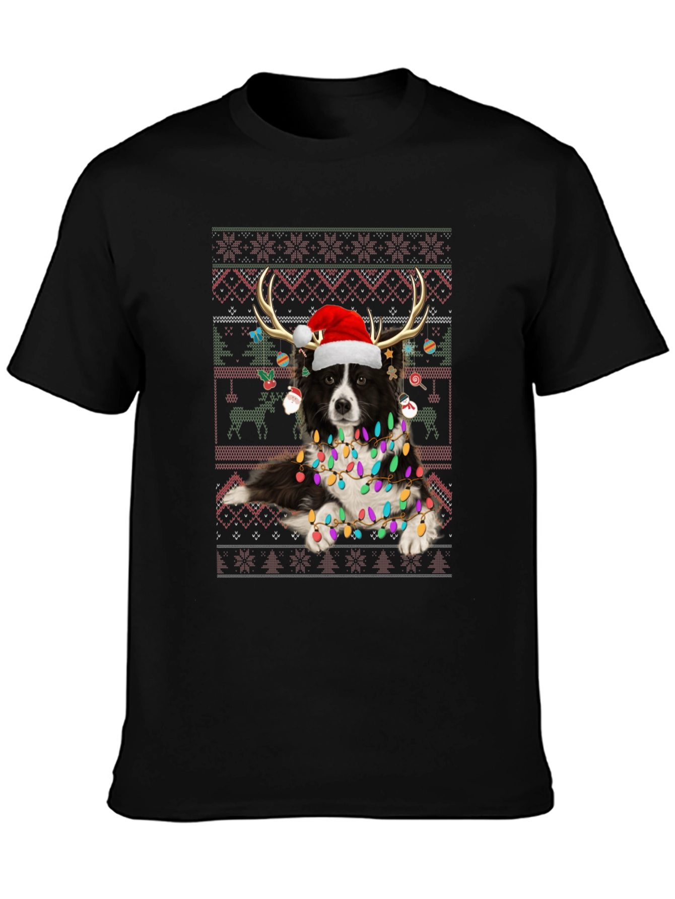 Festive Dog Christmas T-Shirt