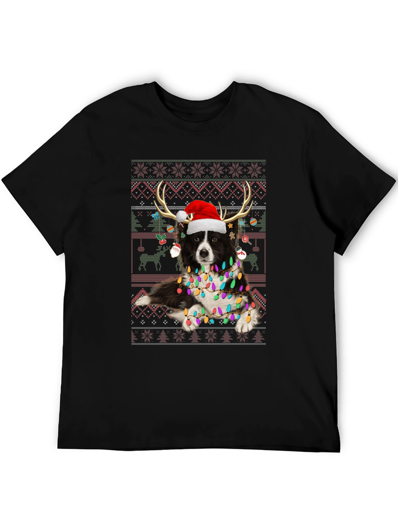 Festive Dog Christmas T-Shirt