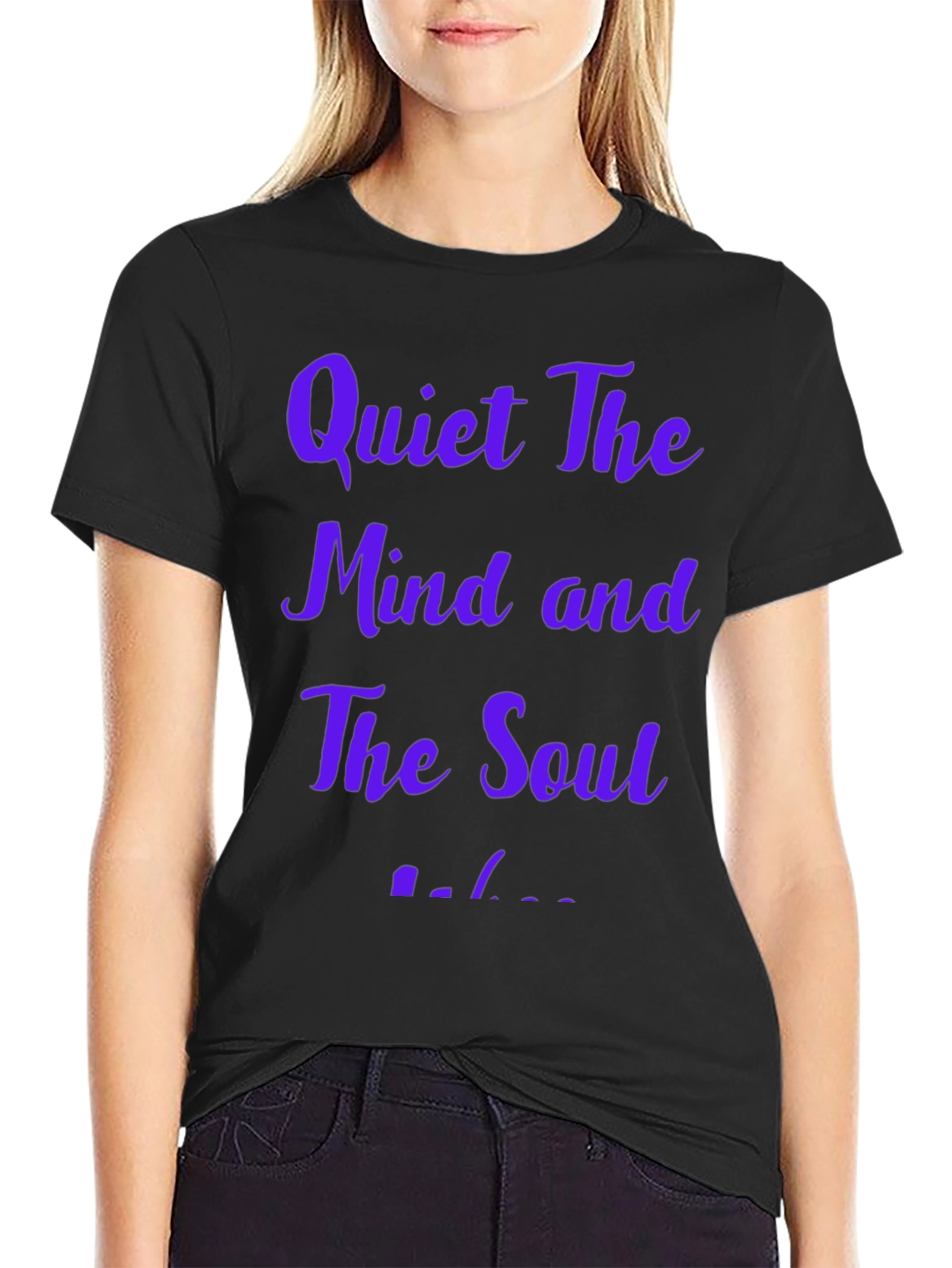 Quiet The Mind Black T-Shirt