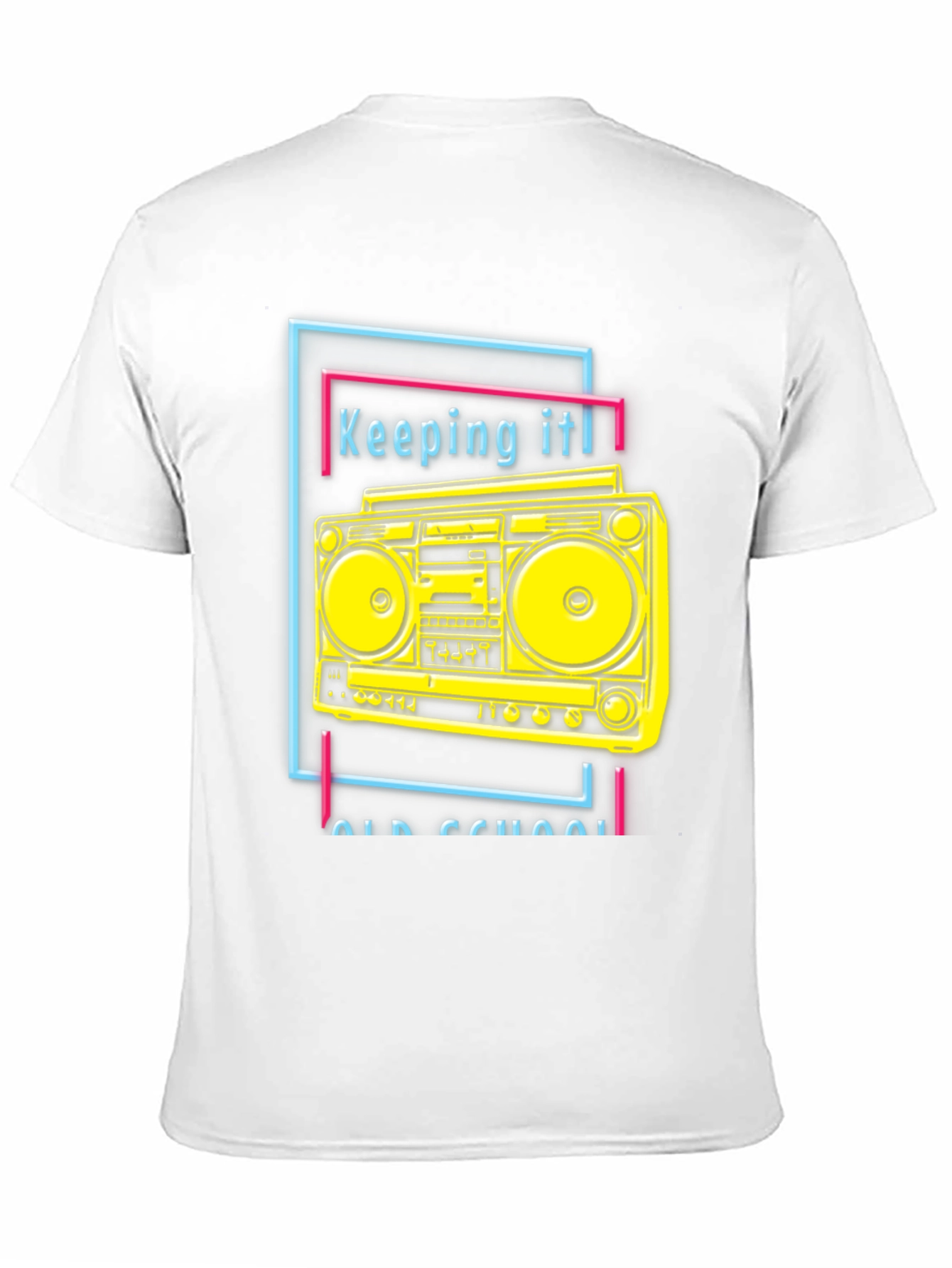 Retro Boombox Graphic Tee - Keeping It Old School