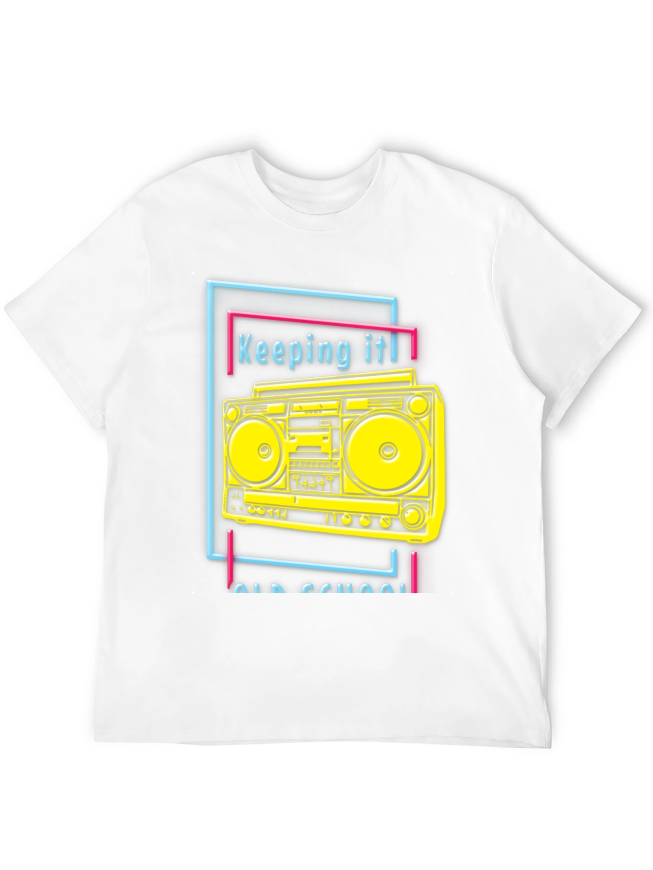 Retro Boombox Graphic Tee - Keeping It Old School