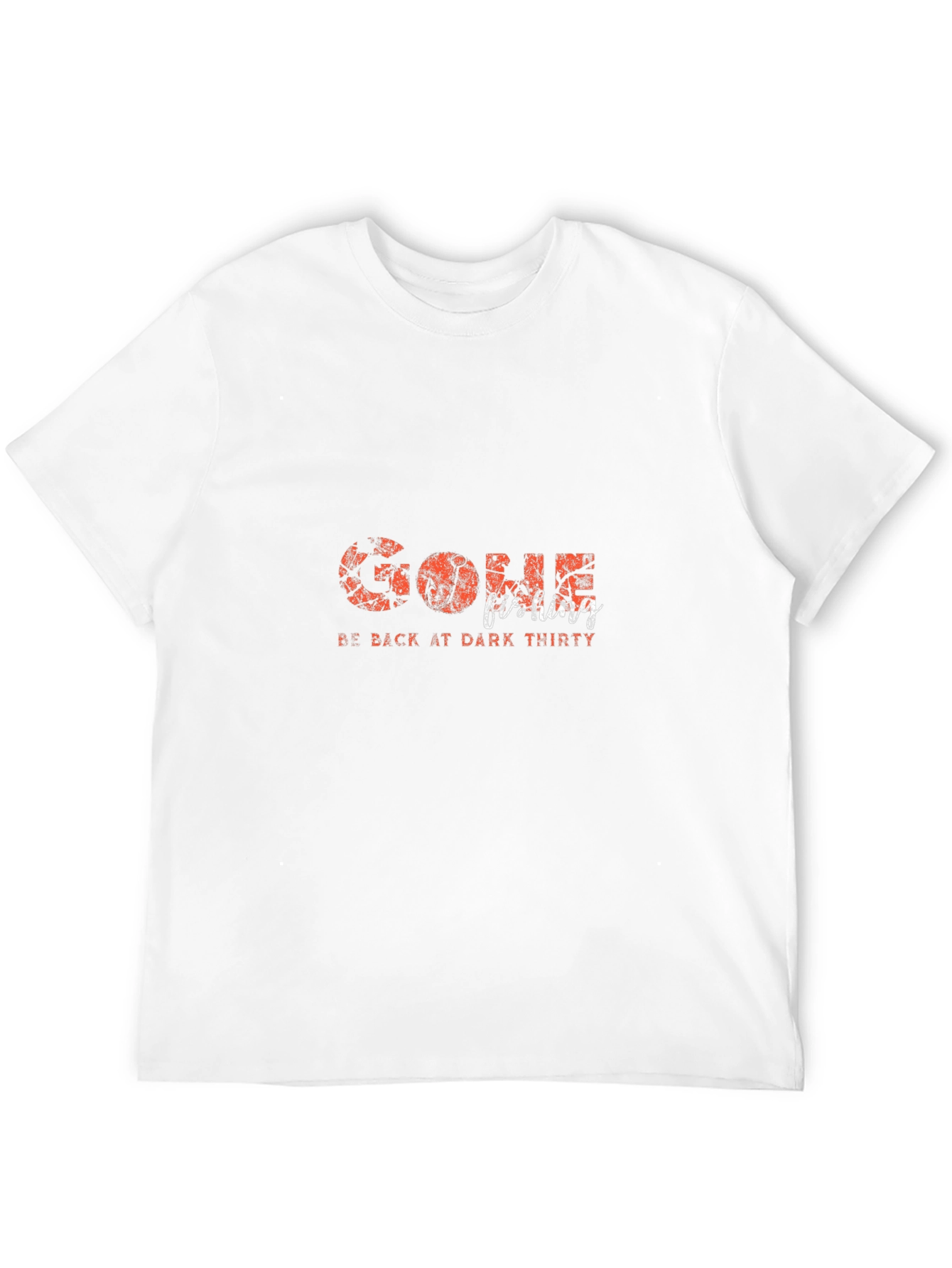 Gone Fishing Black Tee - Back at Dark Thirty