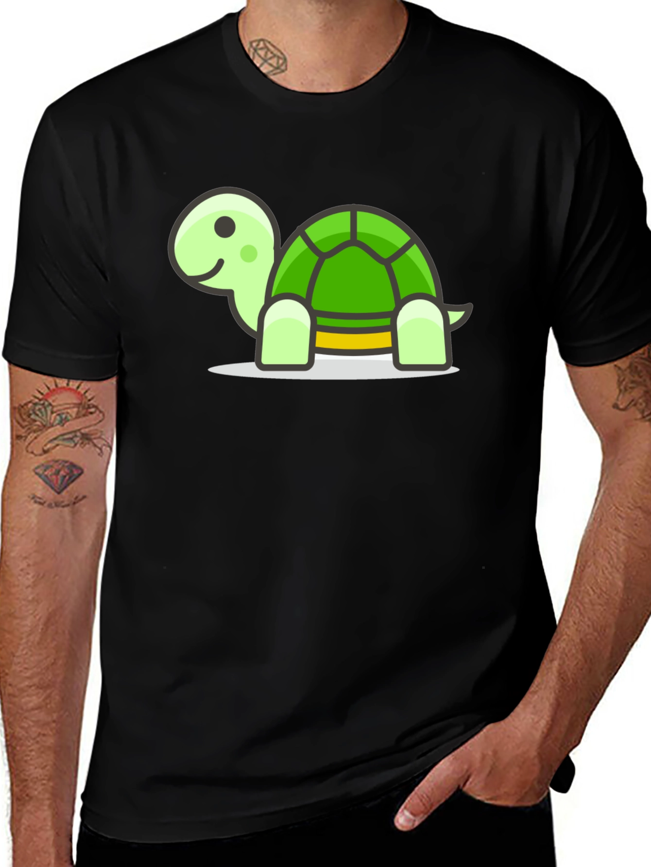 Turtle Graphic Tee - Soft Cotton Blend