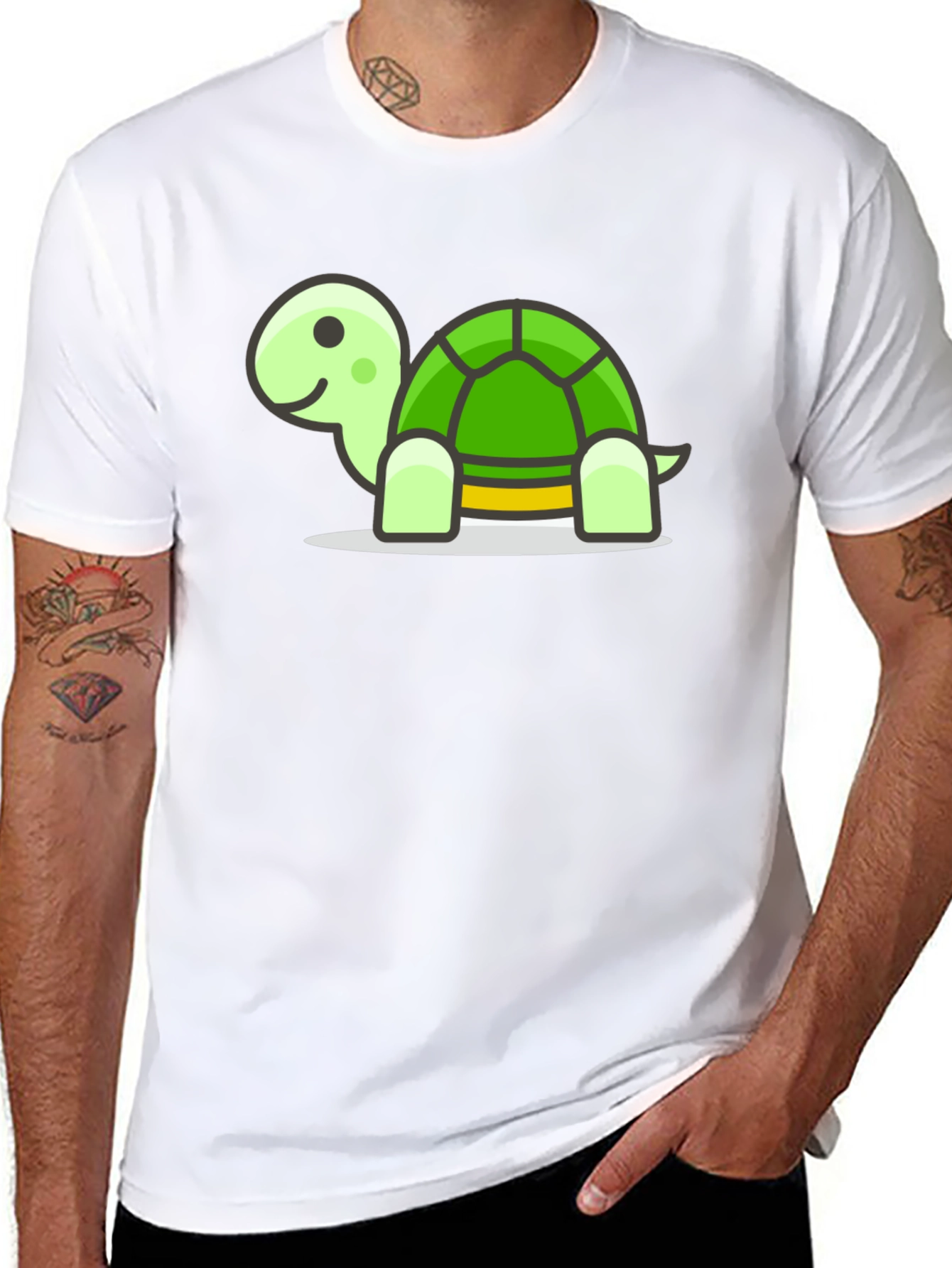 Turtle Graphic Tee - Soft Cotton Blend
