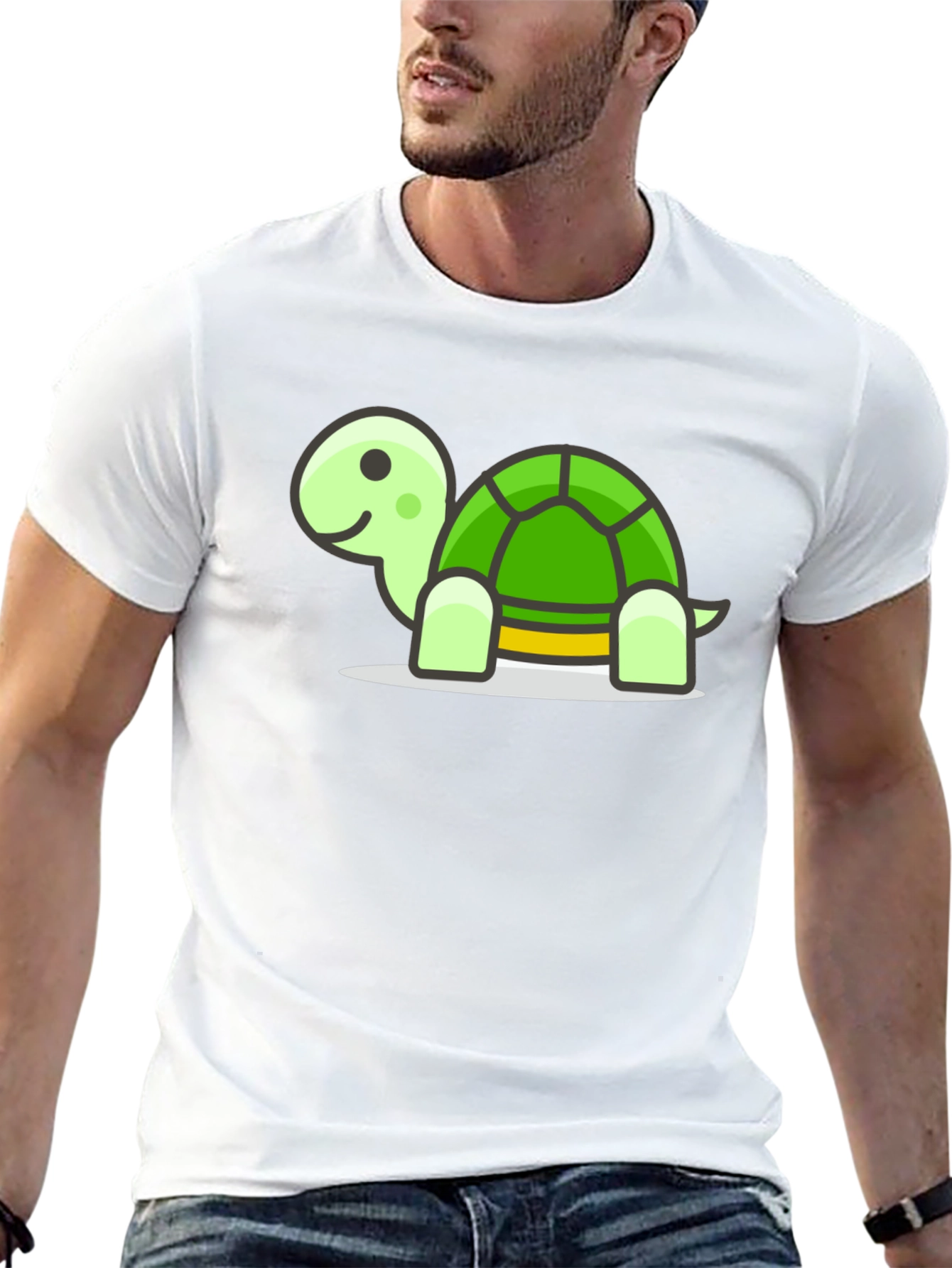 Turtle Graphic Tee - Soft Cotton Blend
