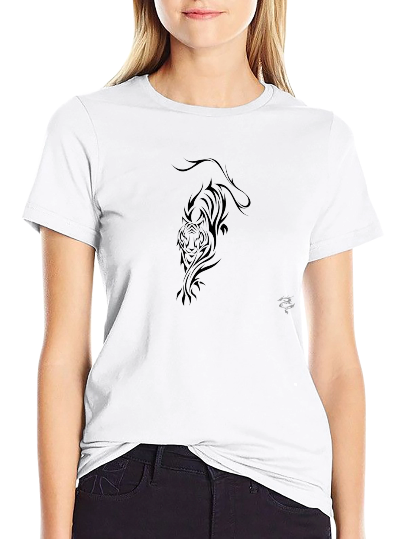 Black Tiger Graphic Tee - Stylish Menswear