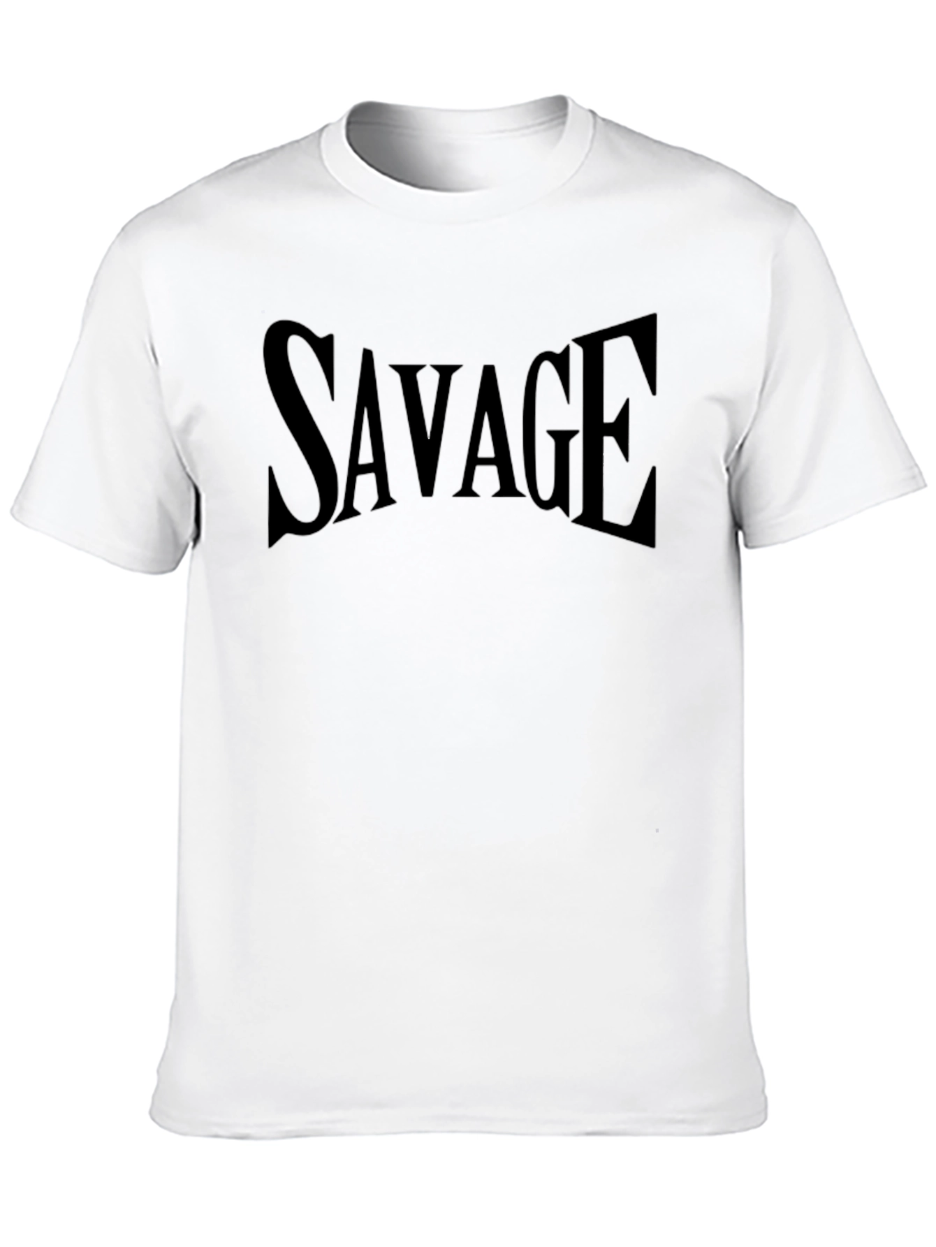 Savage Graphic Print Crew Neck T-Shirt