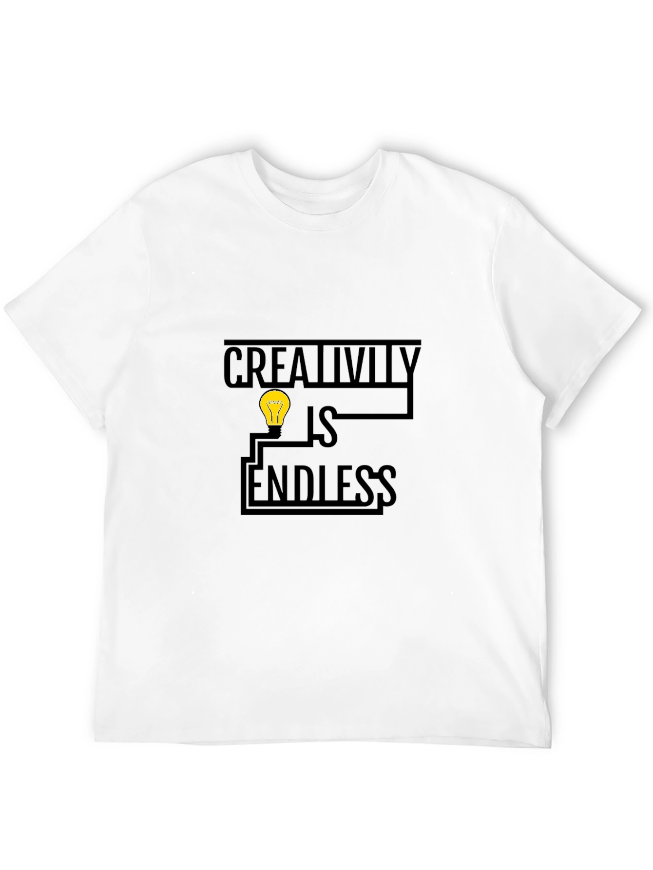 Creativity is Endless Graphic T-Shirt - Black