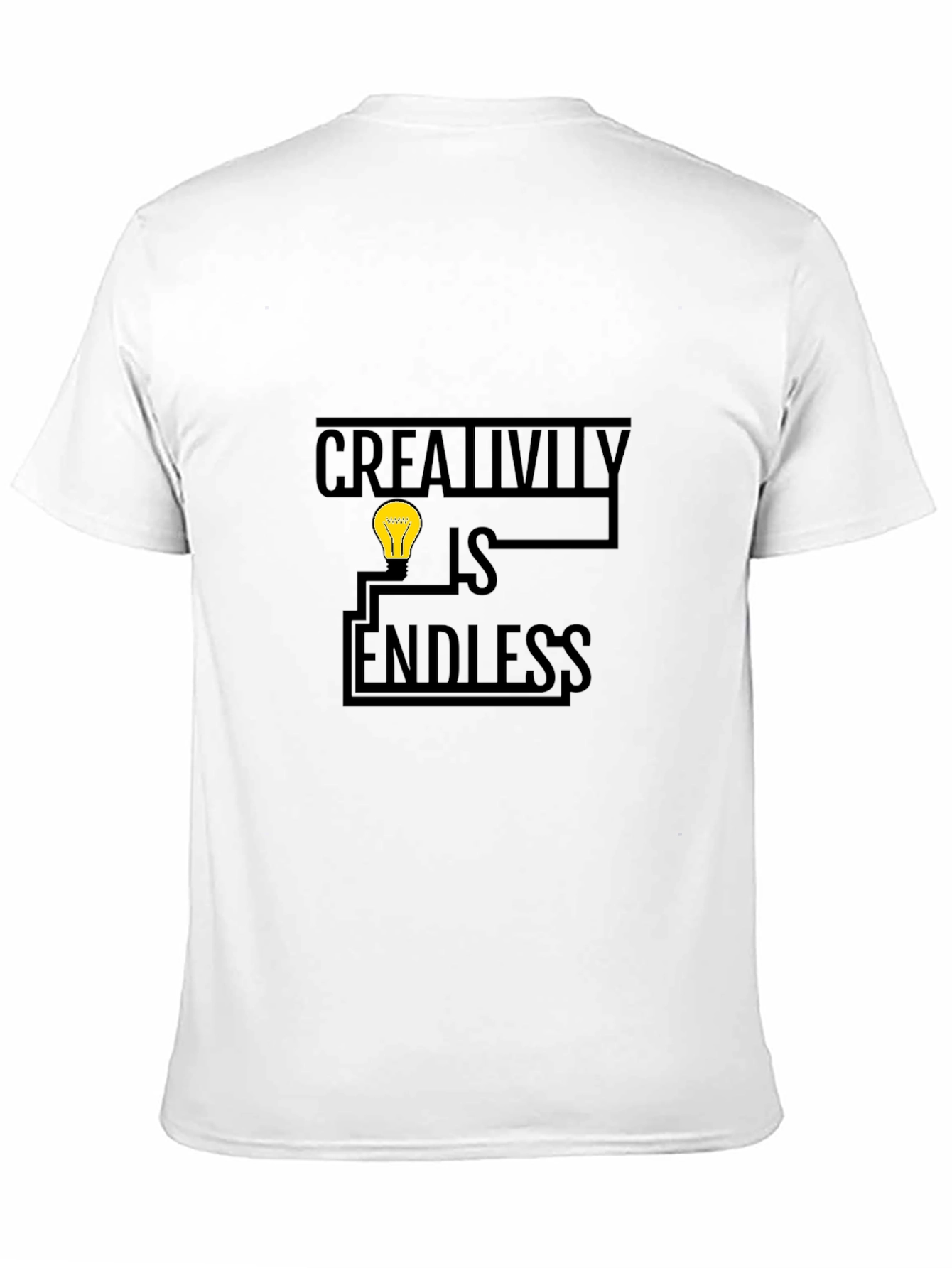 Creativity is Endless Graphic T-Shirt - Black
