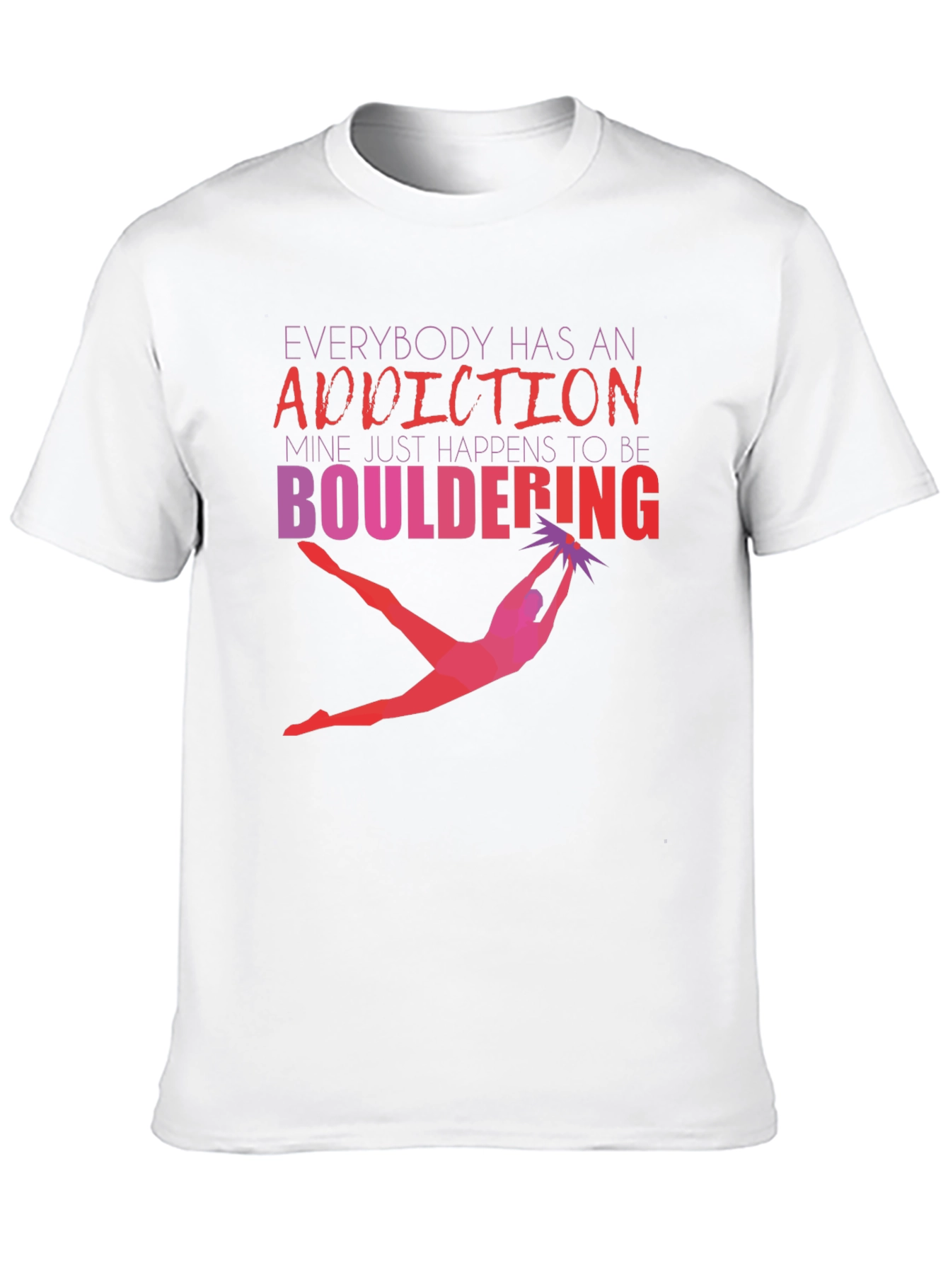 Bouldering Addiction Graphic Tee - Climbing Shirt