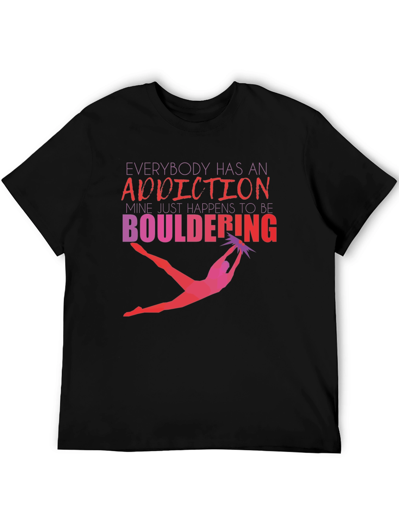 Bouldering Addiction Graphic Tee - Climbing Shirt