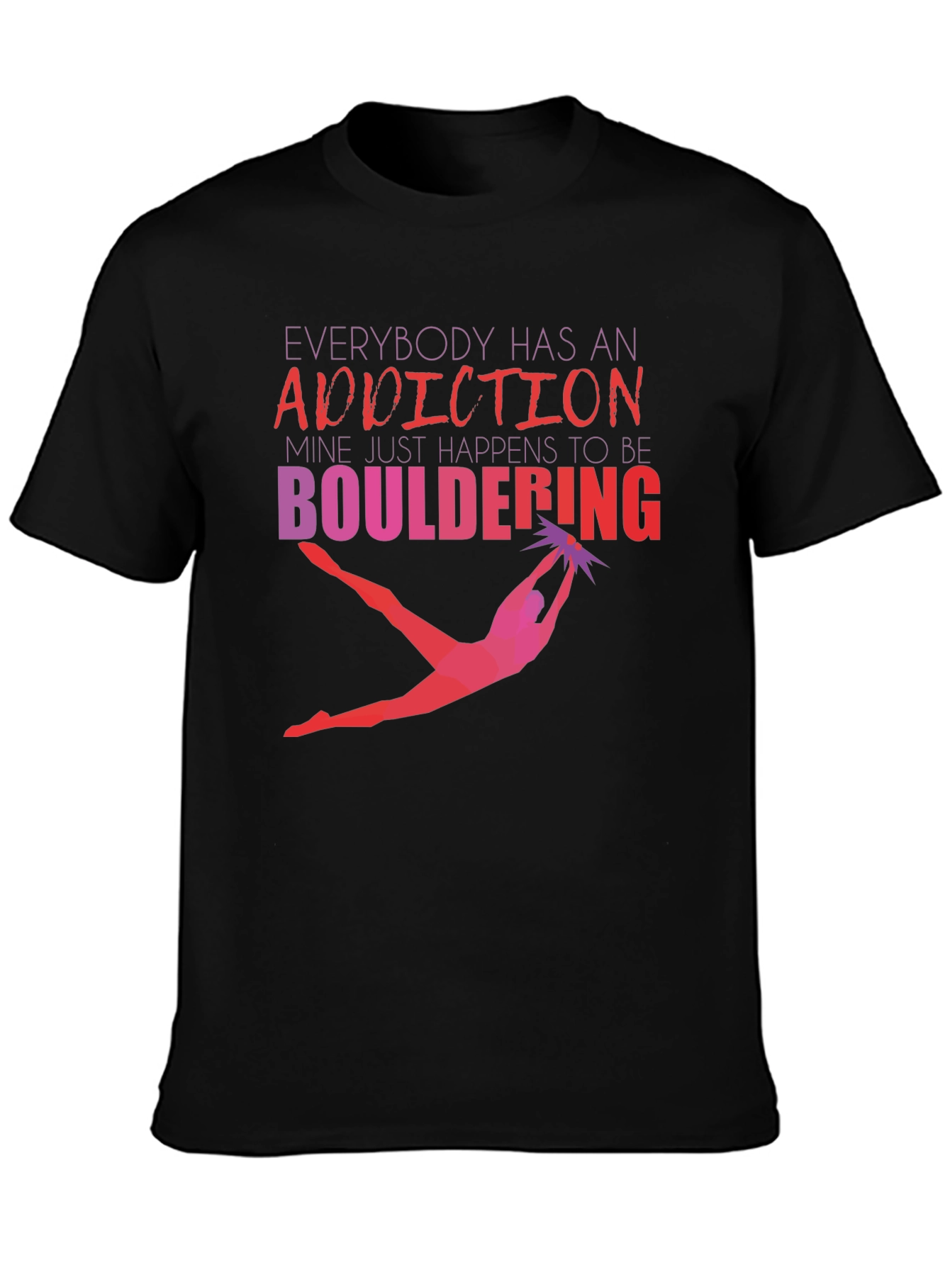 Bouldering Addiction Graphic Tee - Climbing Shirt
