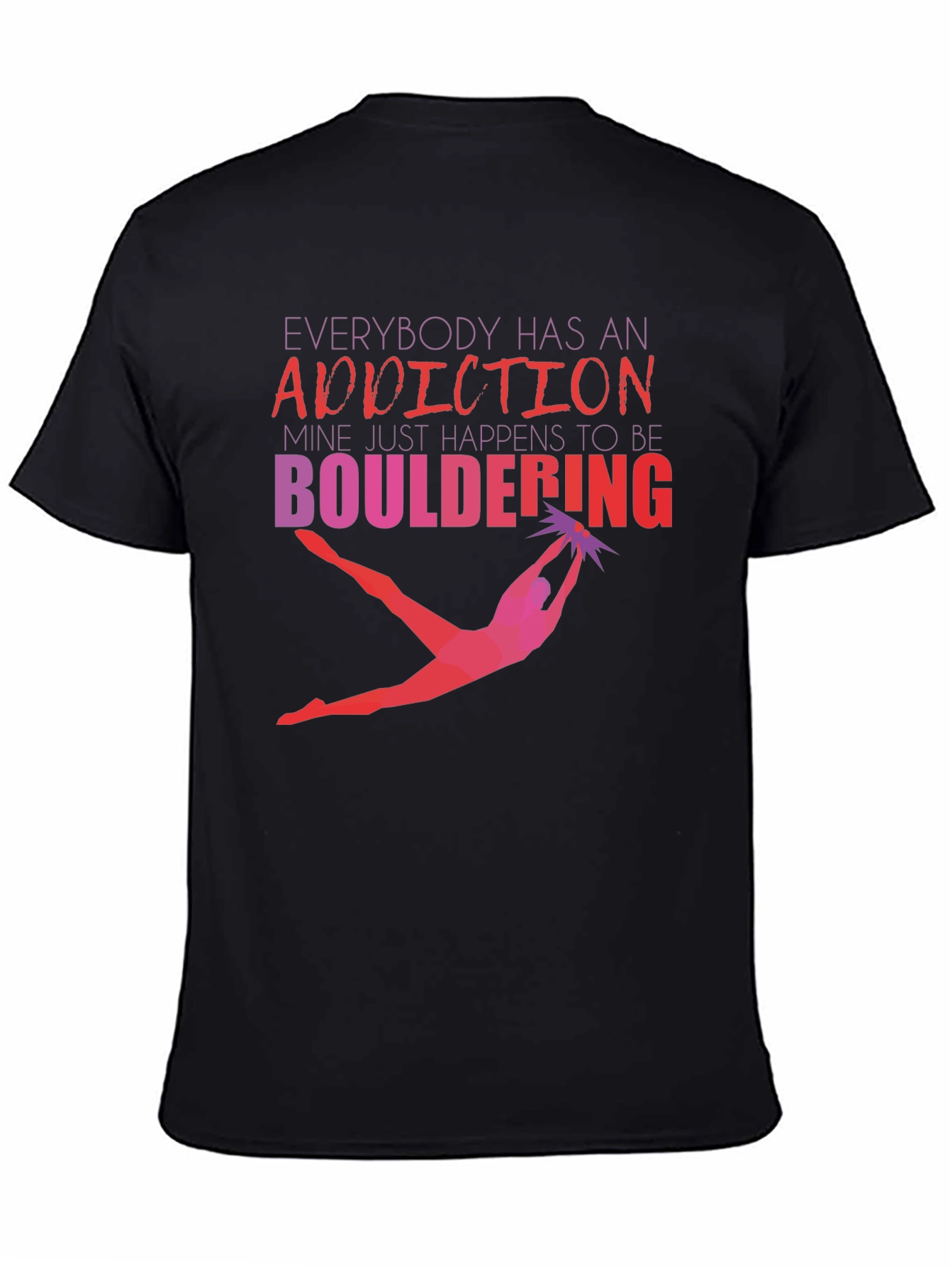 Bouldering Addiction Graphic Tee - Climbing Shirt