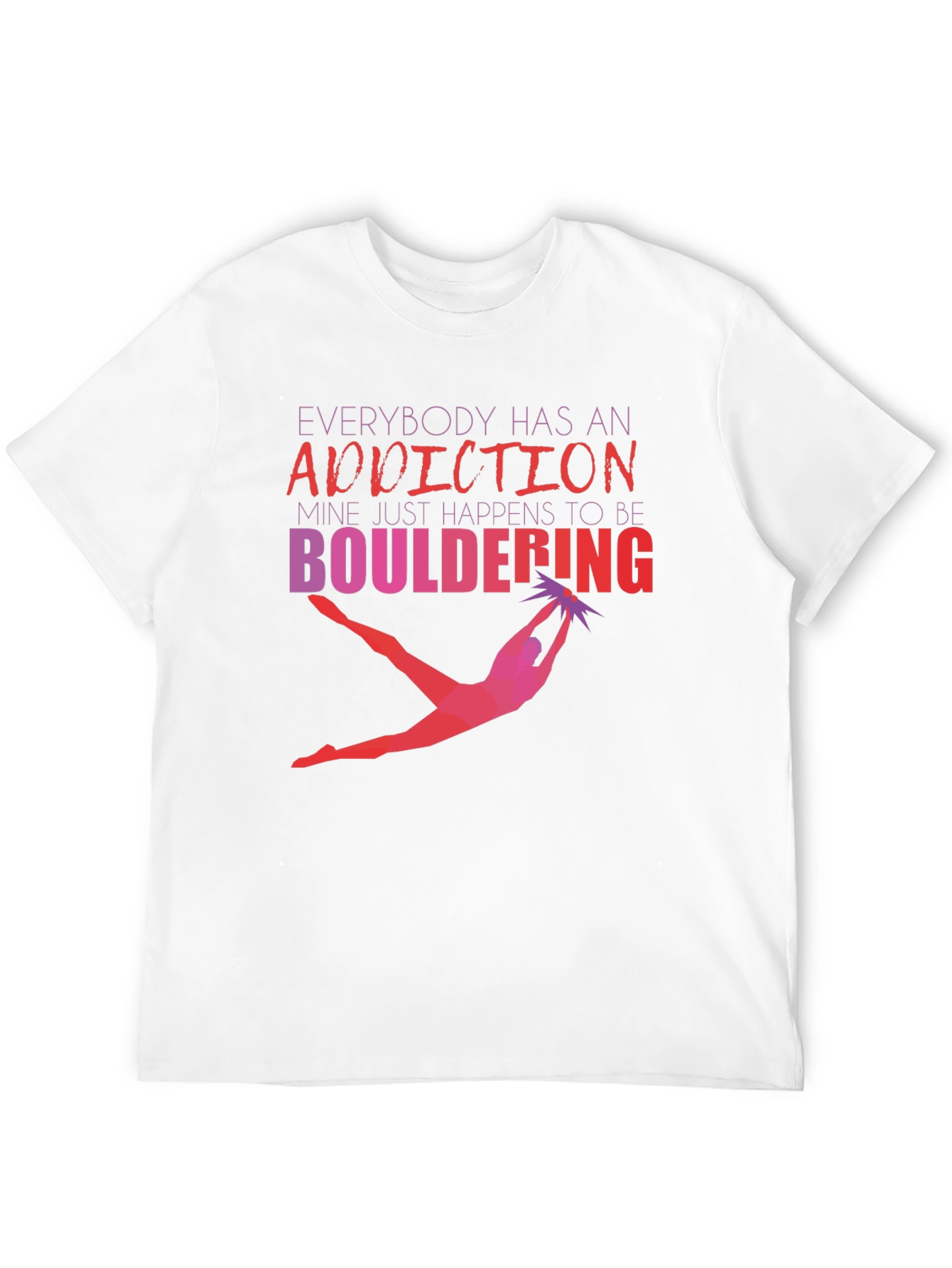 Bouldering Addiction Graphic Tee - Climbing Shirt
