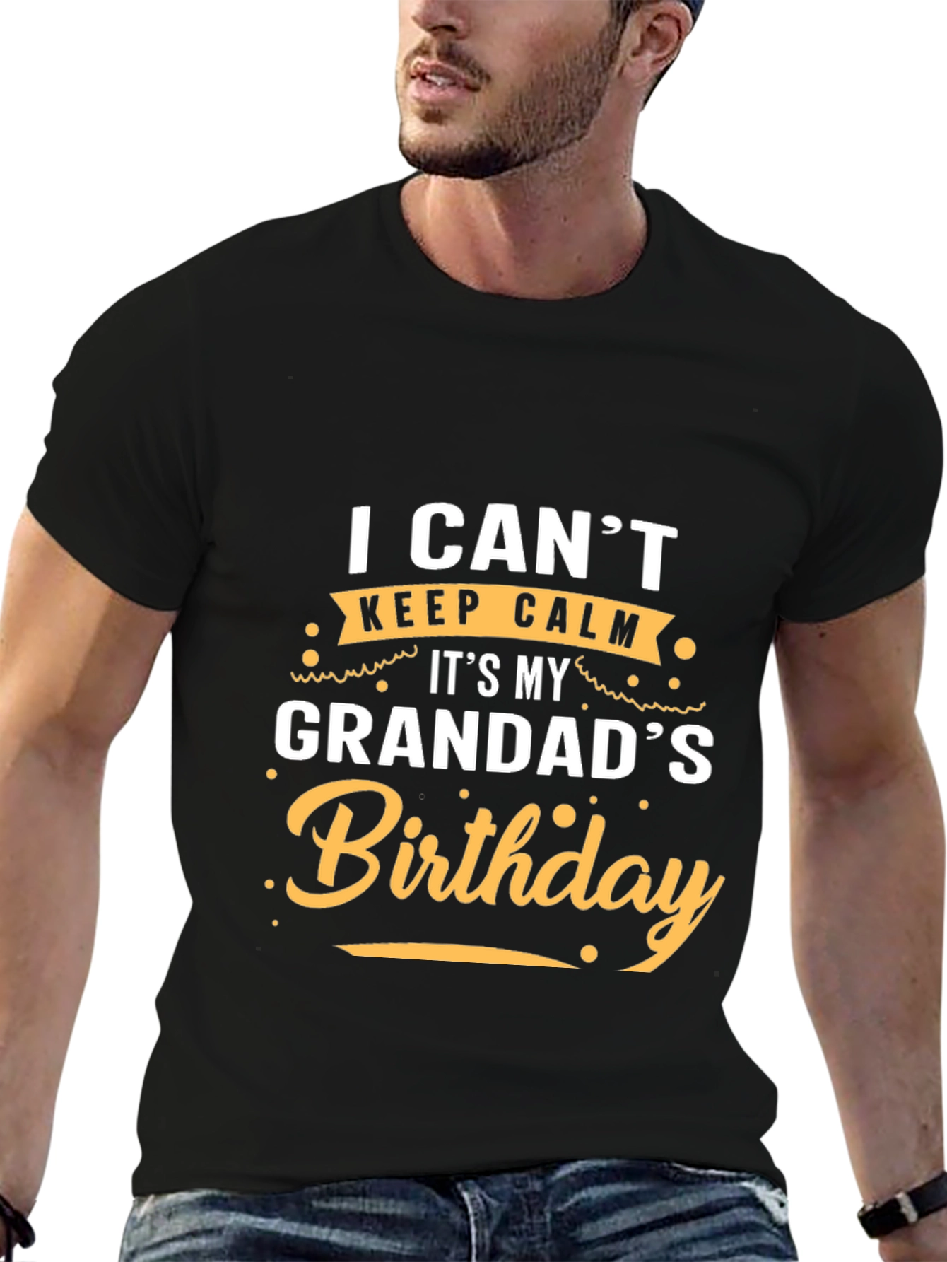 Grandad Birthday T-Shirt: I Cant Keep Calm