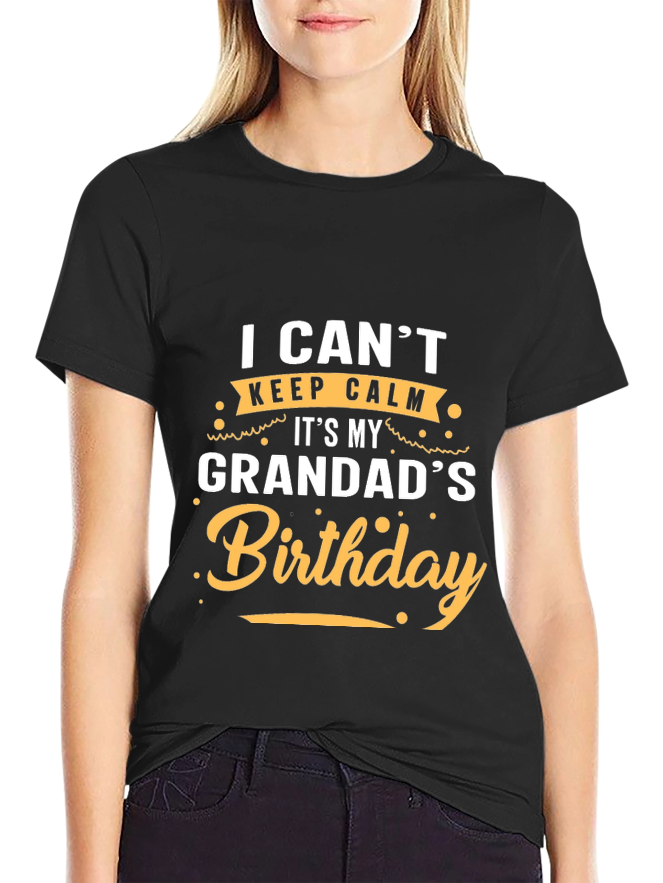 Grandad Birthday T-Shirt: I Cant Keep Calm