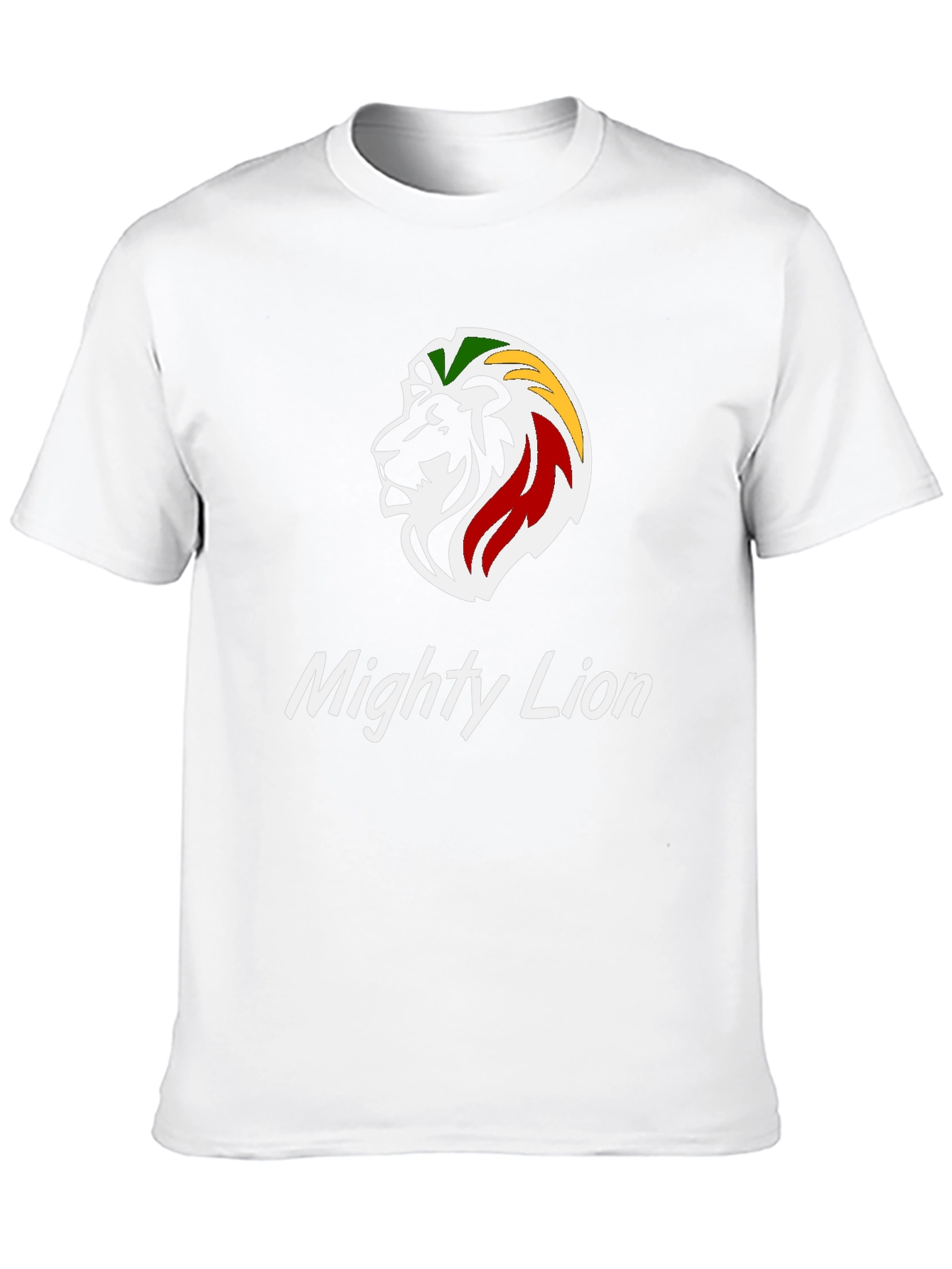 Mighty Lion Graphic Tee - Reggae Inspired Black T-Shirt
