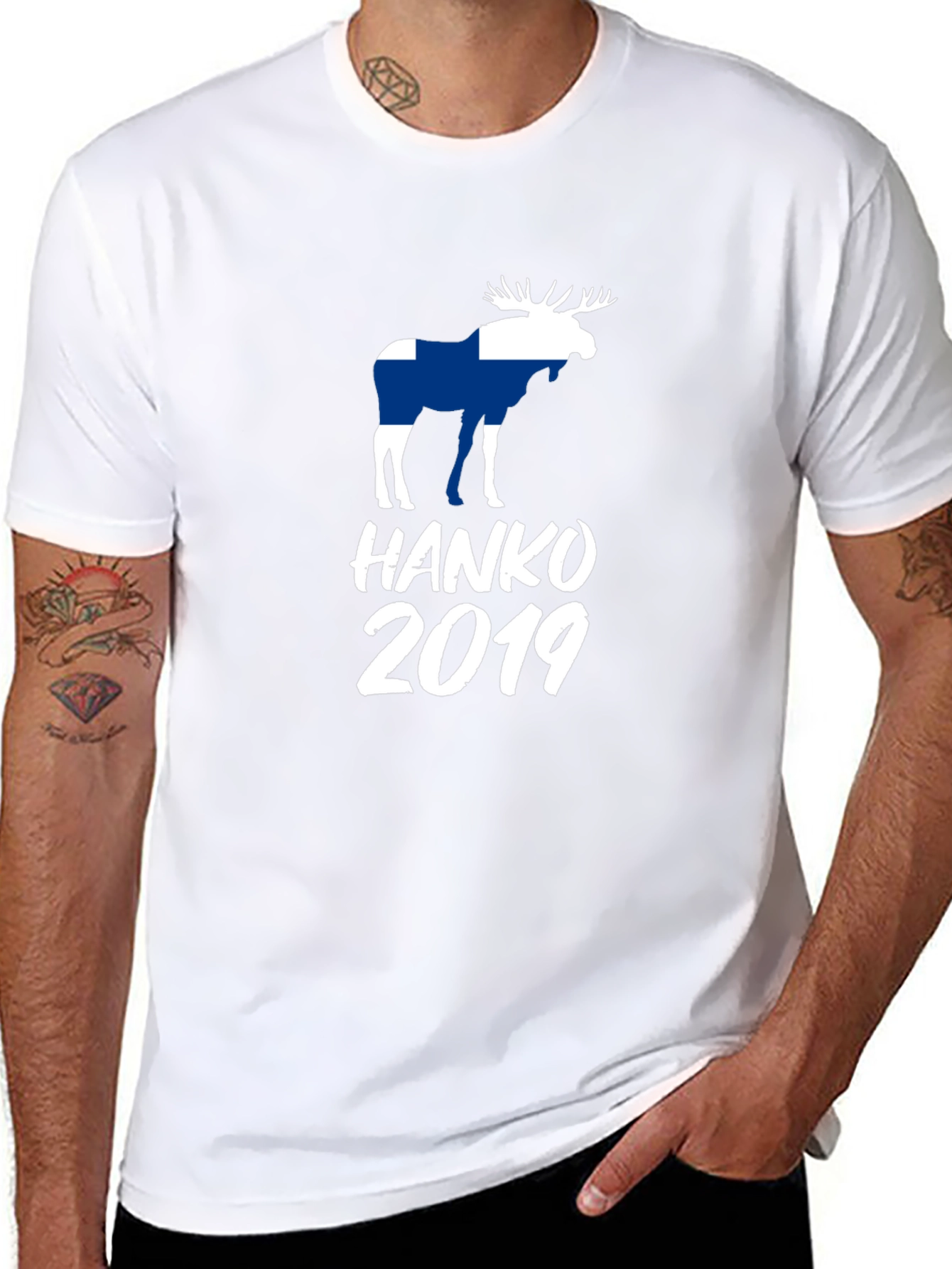 Finland Moose Hanko 2019 Black T-Shirt