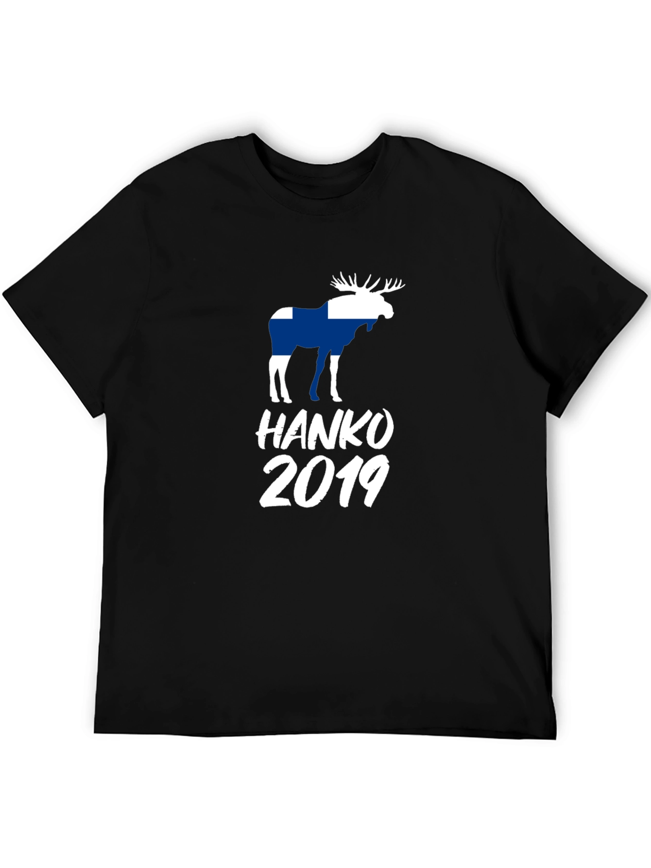 Finland Moose Hanko 2019 Black T-Shirt