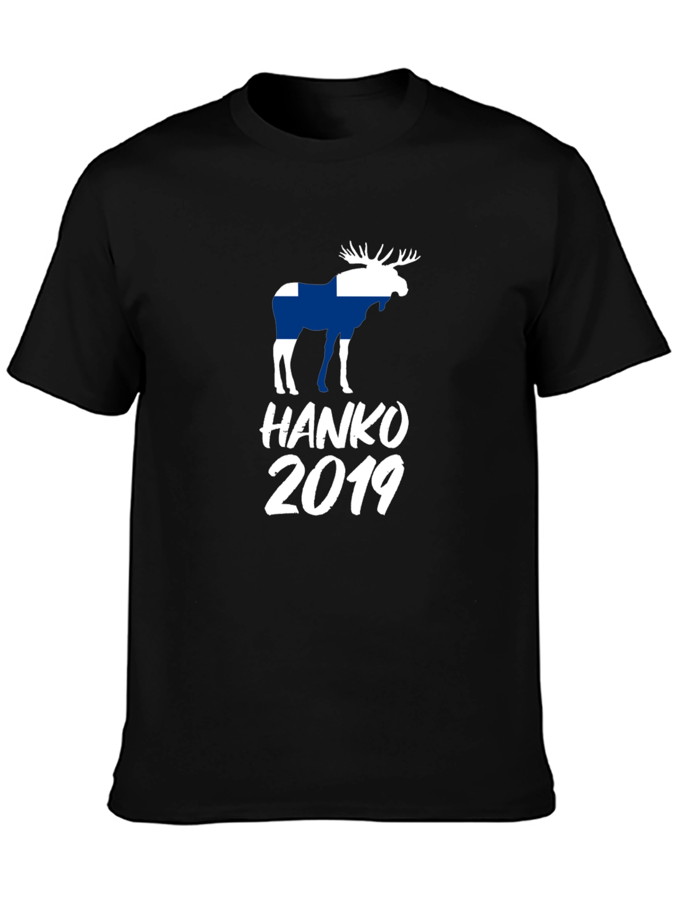 Finland Moose Hanko 2019 Black T-Shirt