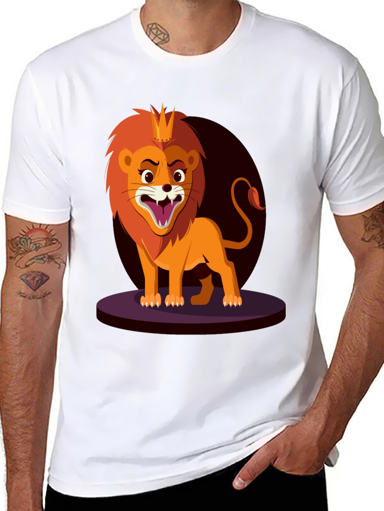 King Lion Graphic Tee - Black