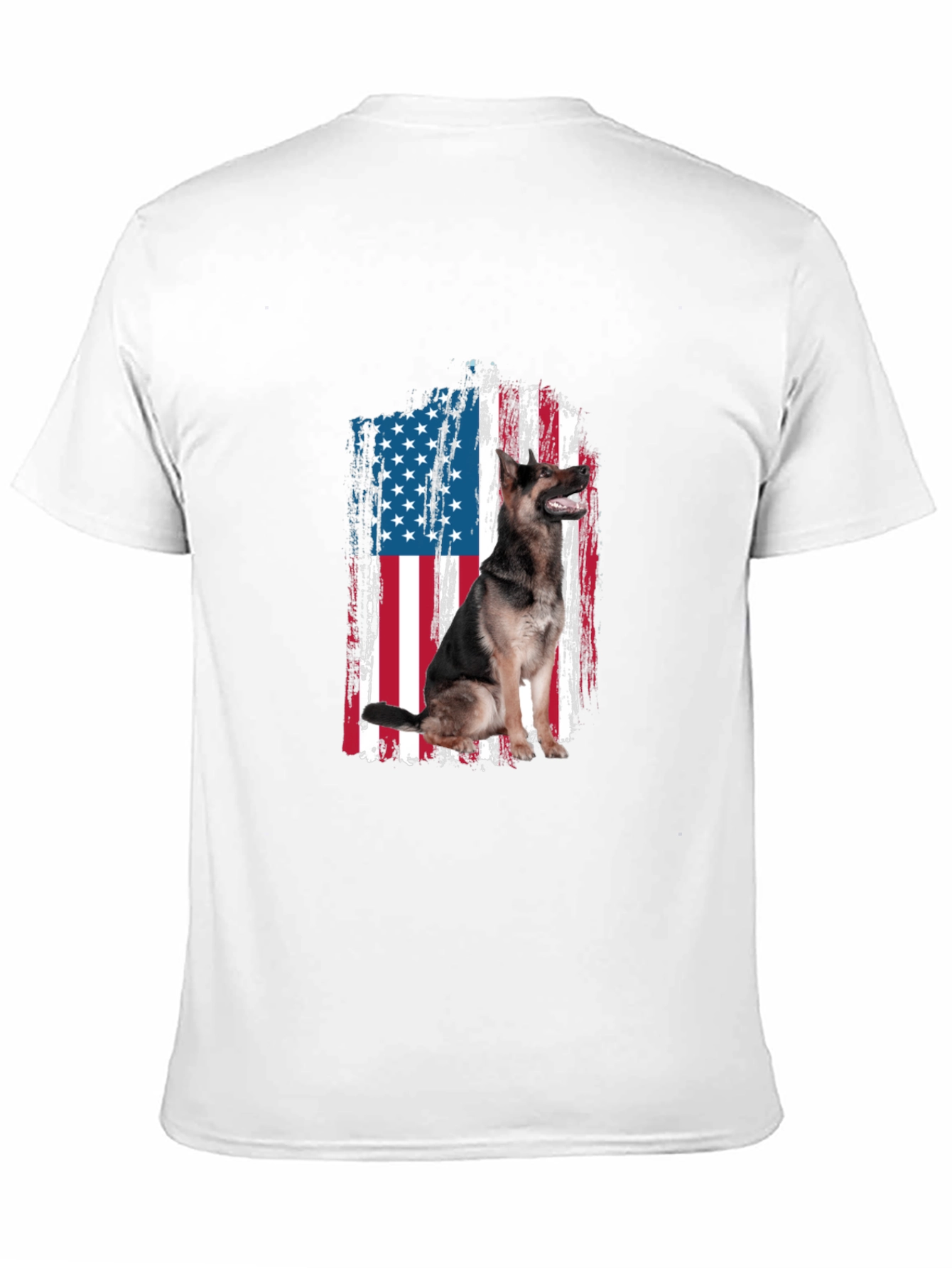 Patriotic German Shepherd USA Flag T-Shirt
