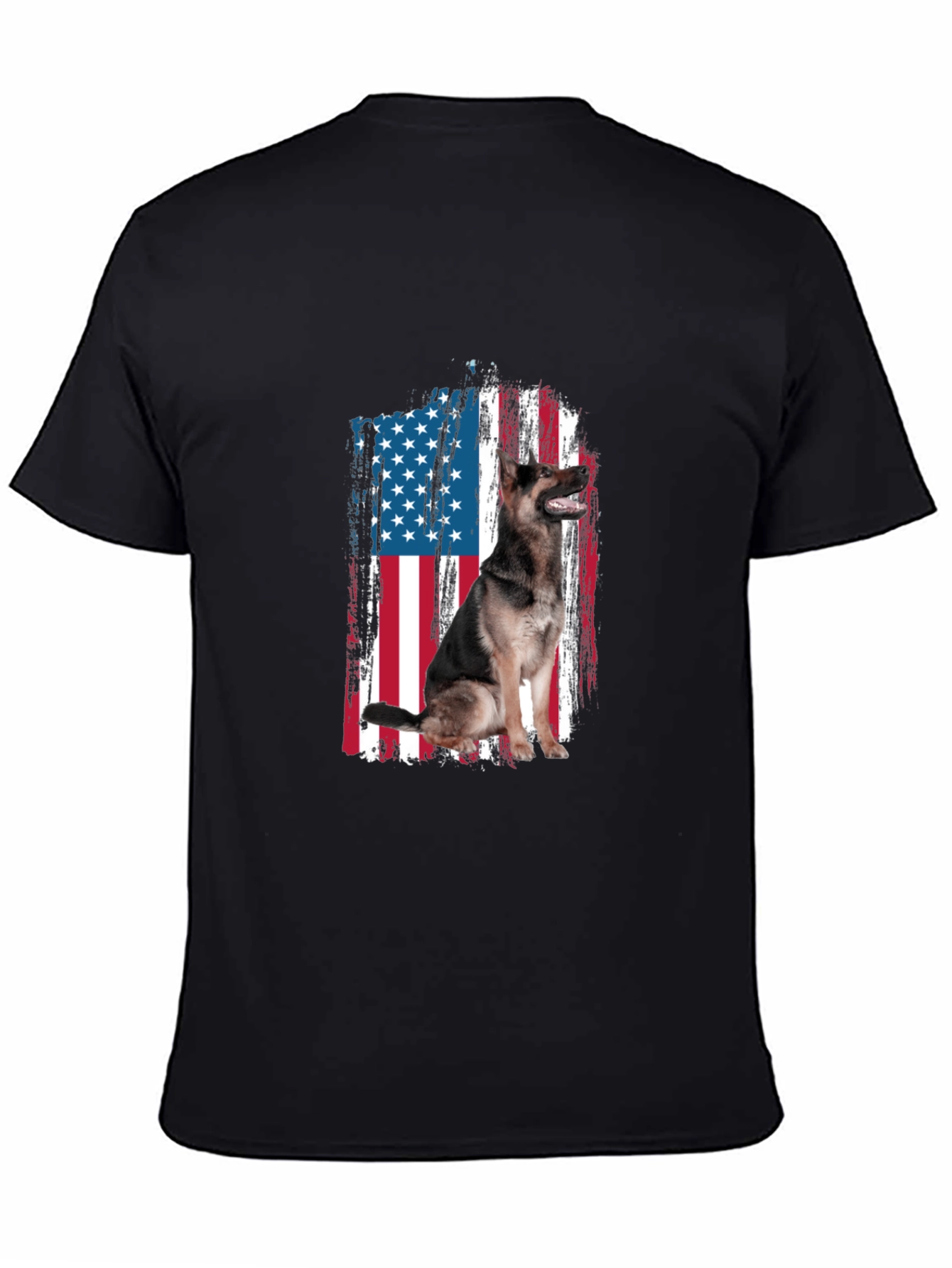 Patriotic German Shepherd USA Flag T-Shirt