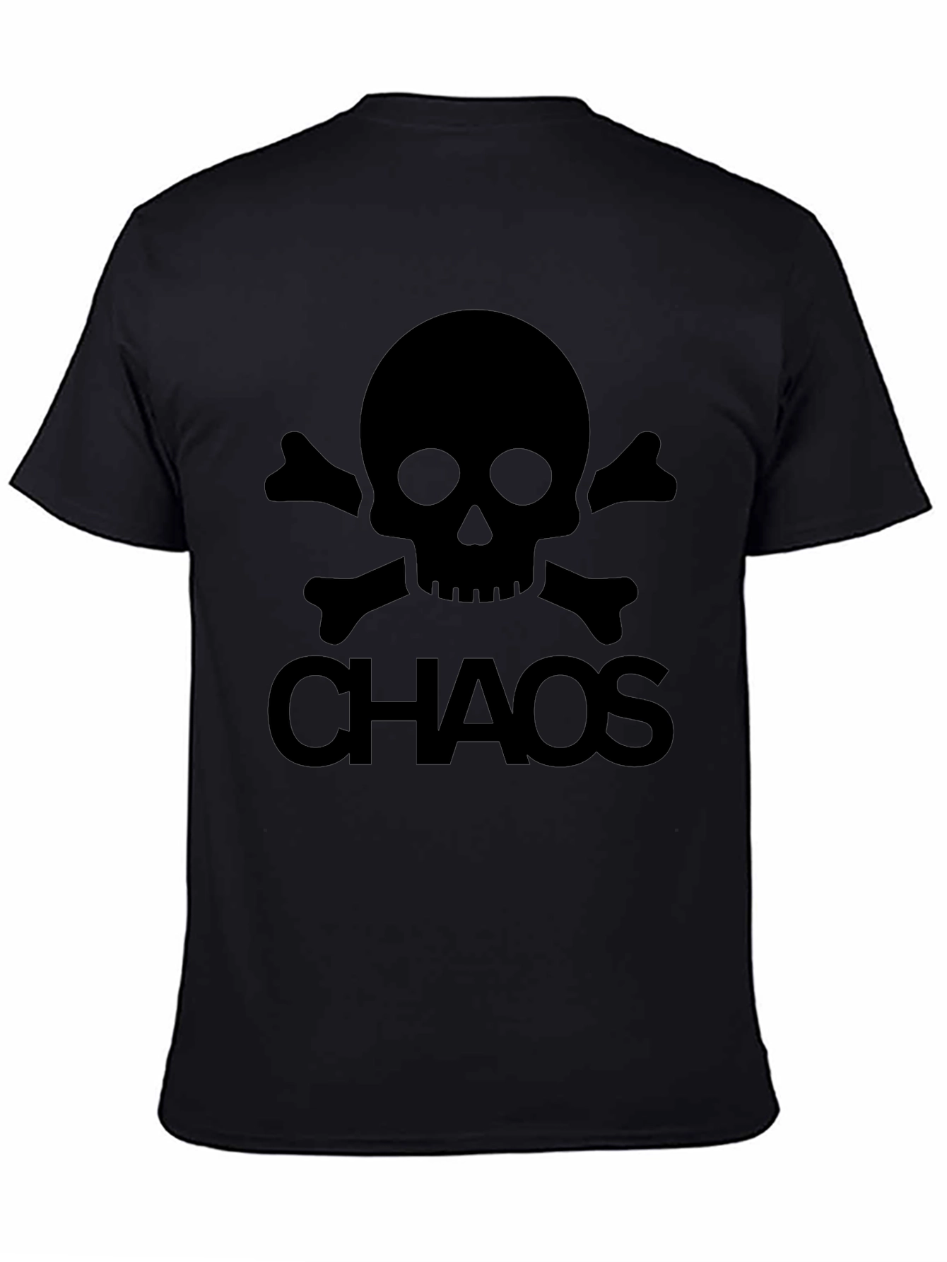 Chaos Skull Graphic T-Shirt - Mens Black Tee