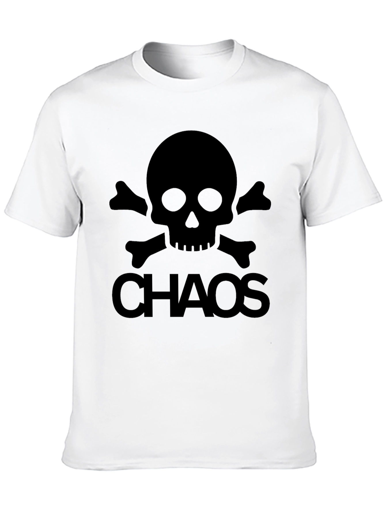 Chaos Skull Graphic T-Shirt - Mens Black Tee