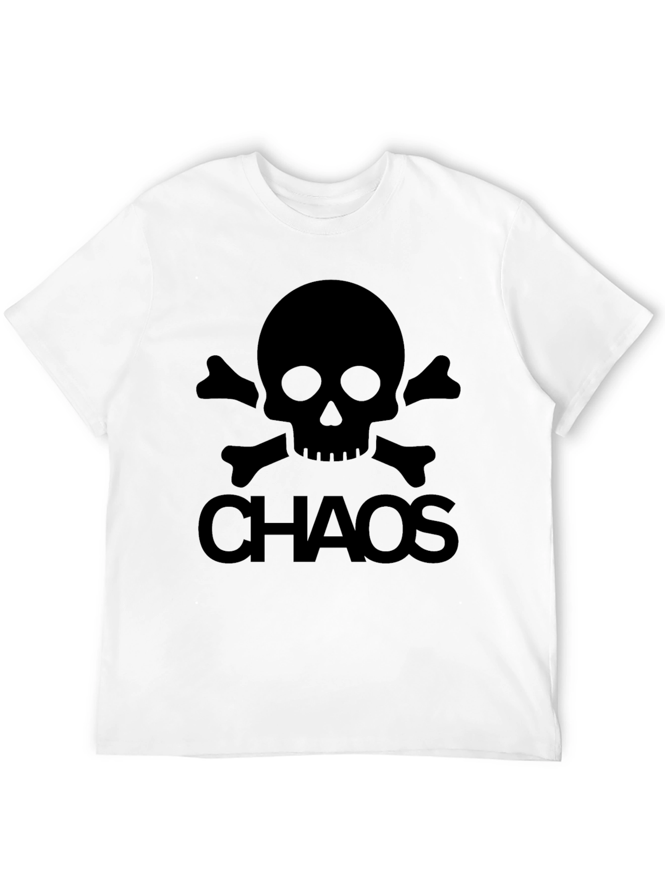 Chaos Skull Graphic T-Shirt - Mens Black Tee