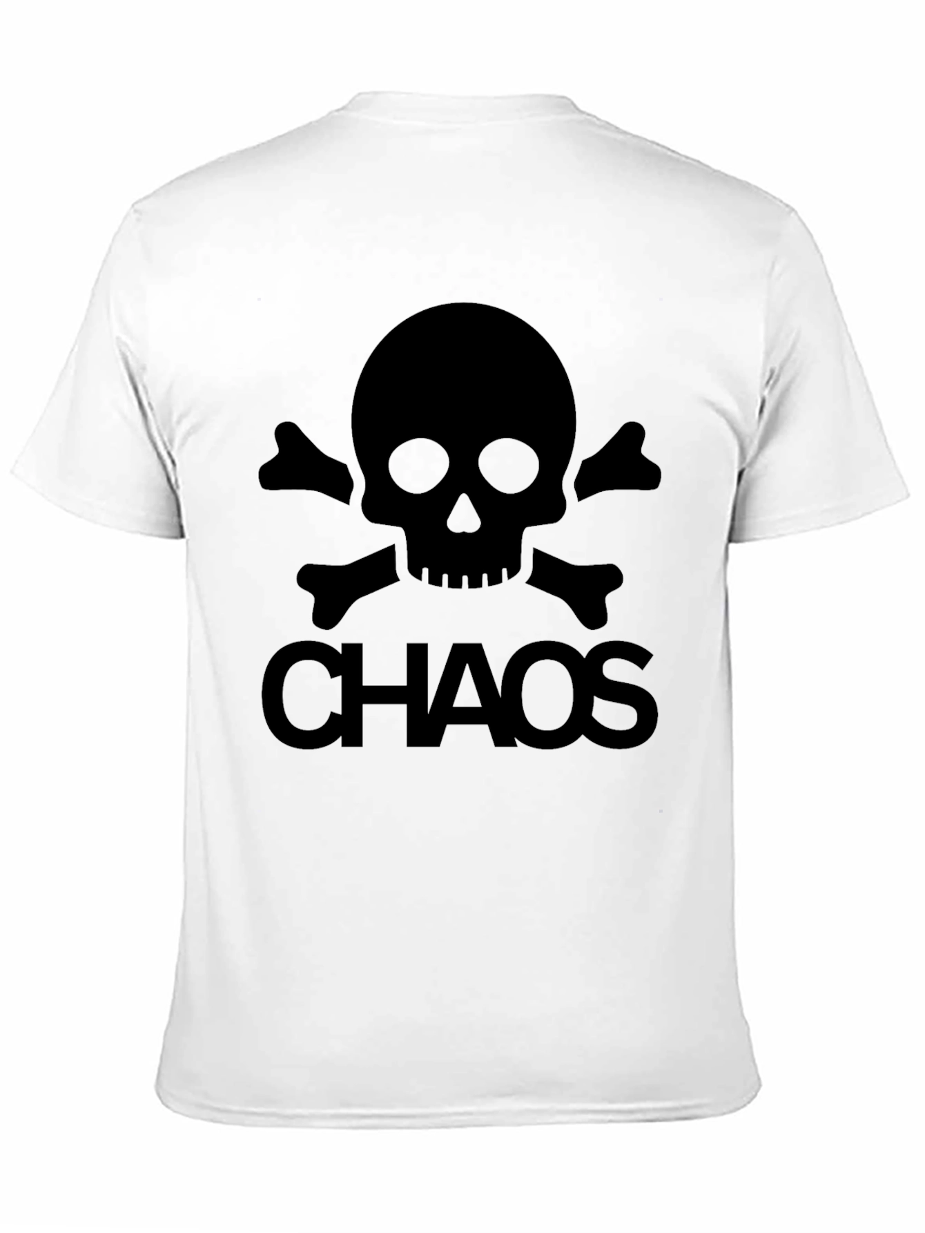 Chaos Skull Graphic T-Shirt - Mens Black Tee