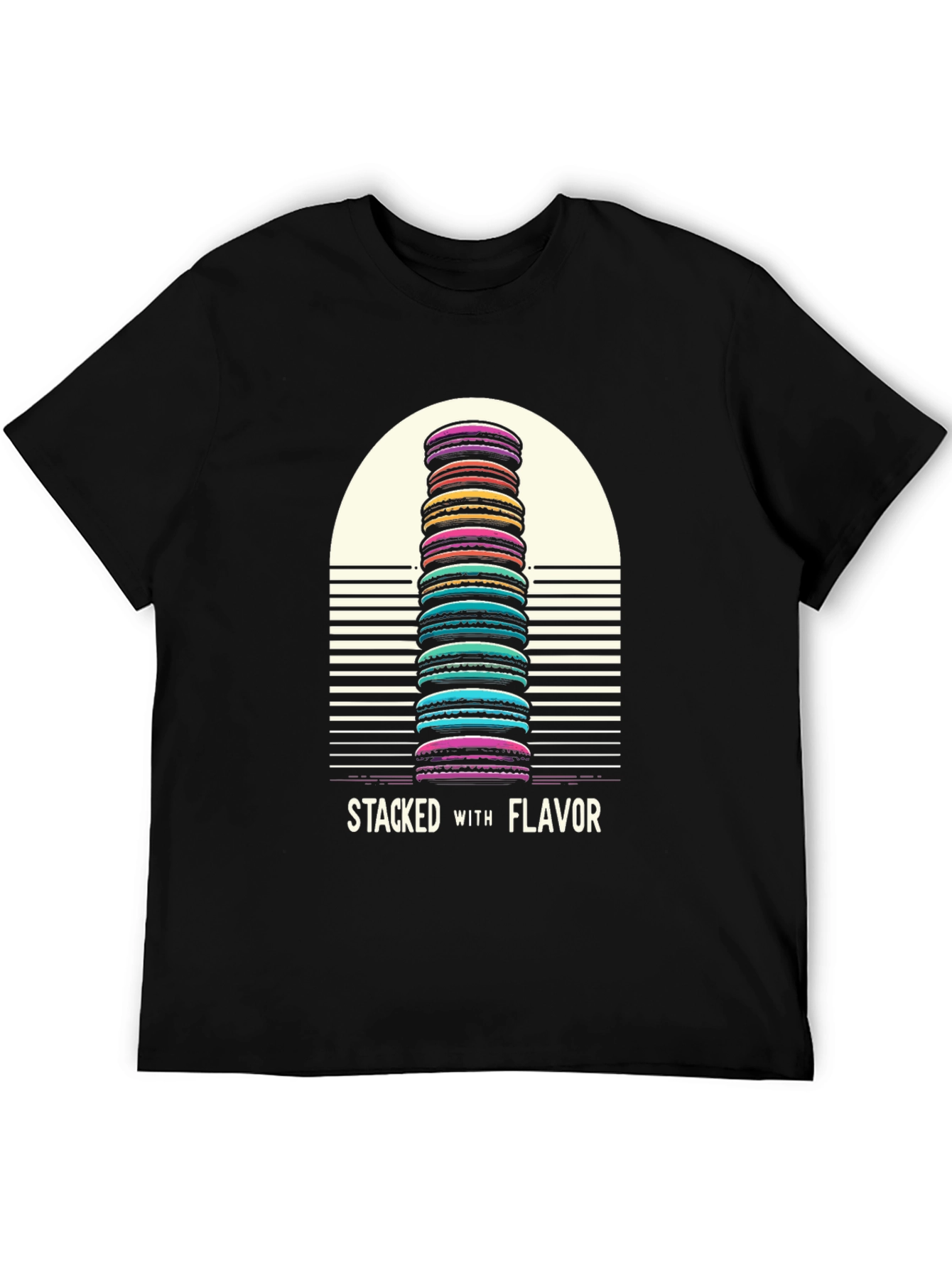 Stacked with Flavor Macaron T-Shirt