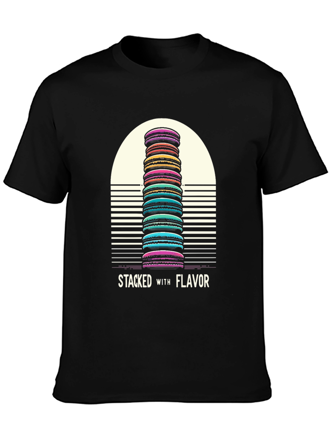 Stacked with Flavor Macaron T-Shirt