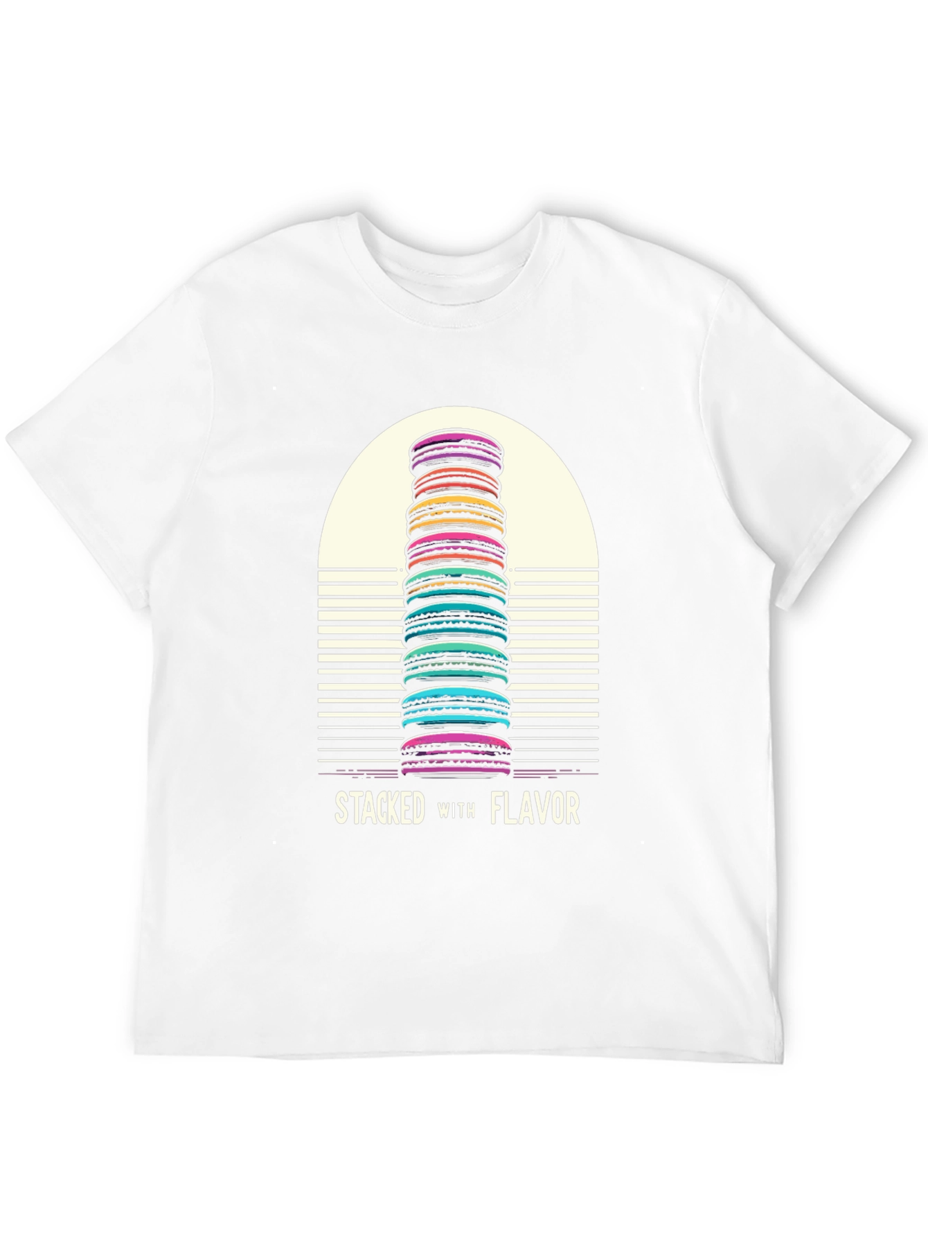 Stacked with Flavor Macaron T-Shirt